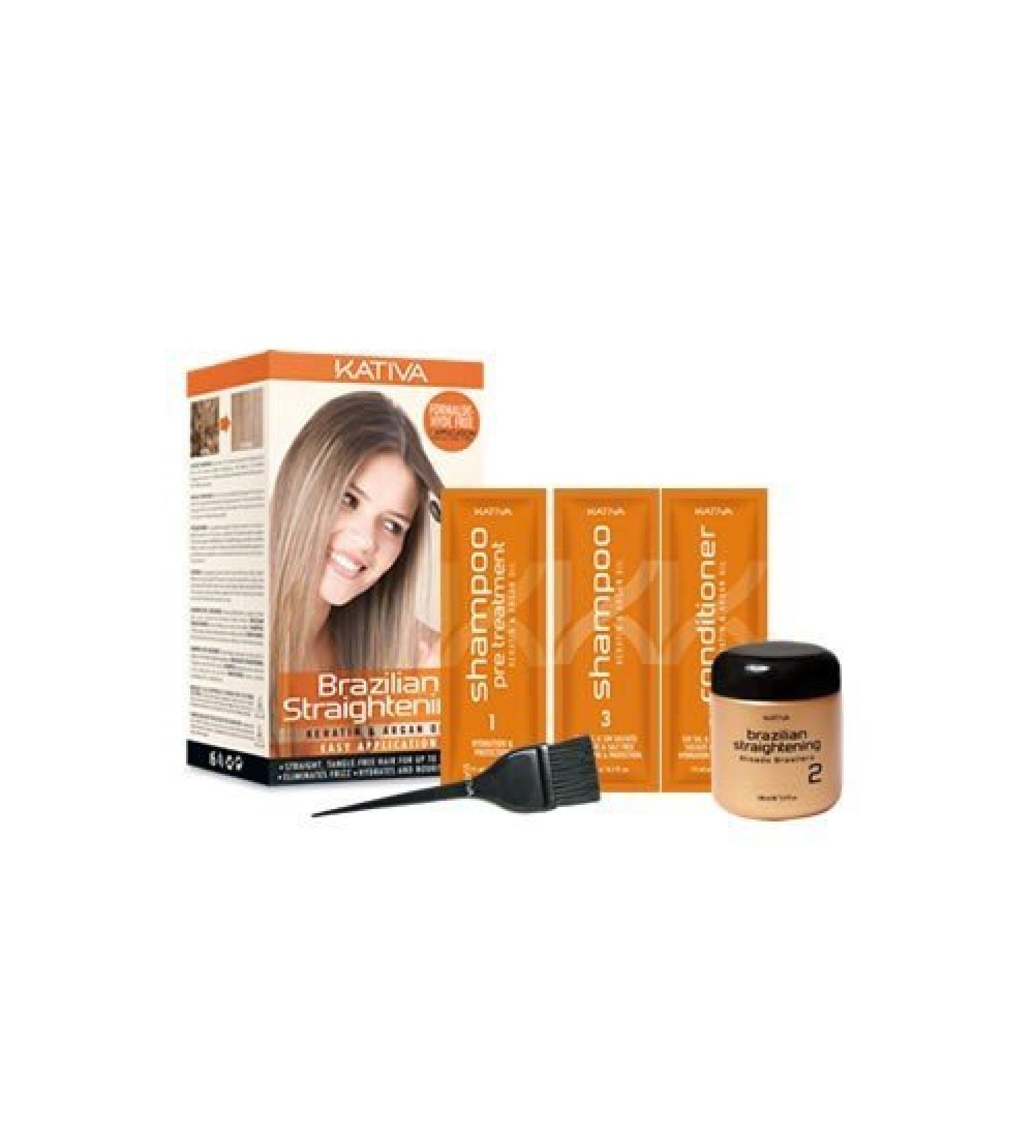 Kativa Keratin And Argan Oil Brazilian Straightening Kit by KATIVA