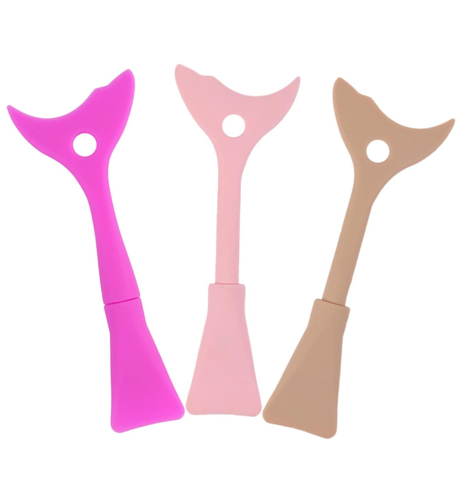 Mipcase 3pcs Eyeliner Eyeshadow Baffle Lash Stuff Eyeliner Applicator Silicone Make up Tools Eyelash Brush - Buy Online on GoSupps.com