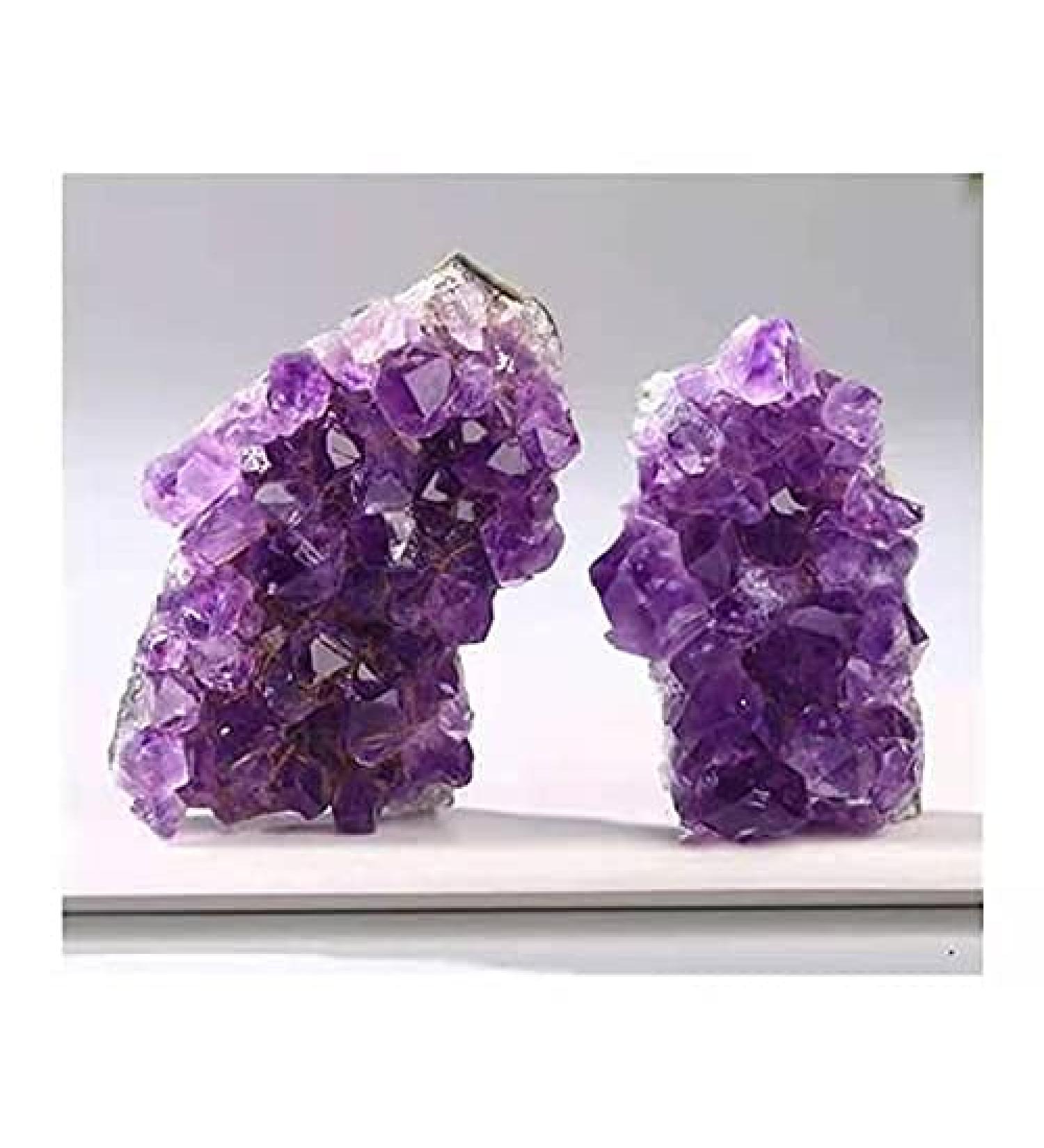 1pc Natural Chunks Purple Crystal Rough Stone Raw Amethyst Cluster for Home Decoration 100-120g Stone Mineral Specimen - Buy Online on GoSupps.com
