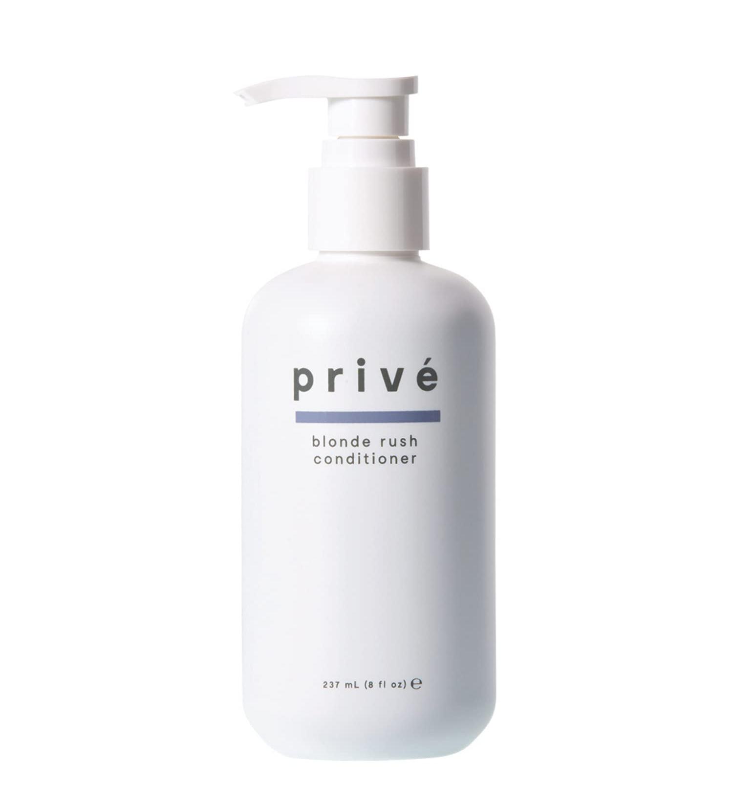 Priv Blonde Rush Conditioner - Blue-Violet Toning for Natural & Bleached Blondes | Strengthens Damaged Hair - 237ml / 8oz - Buy Online on GoSupps.com