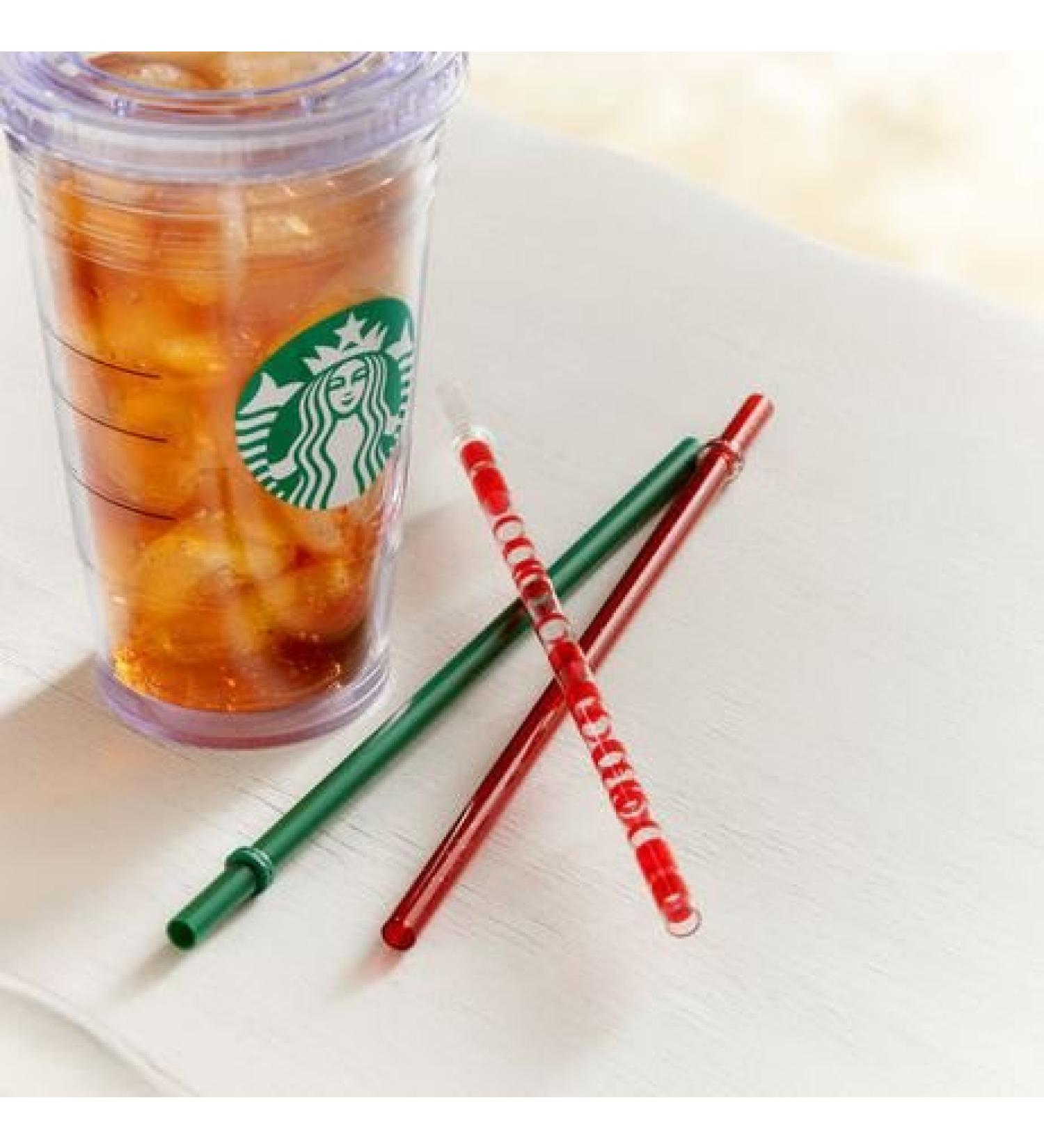 Starbucks 2013 Holiday Cold-To-Go Straws Grande Set of 3