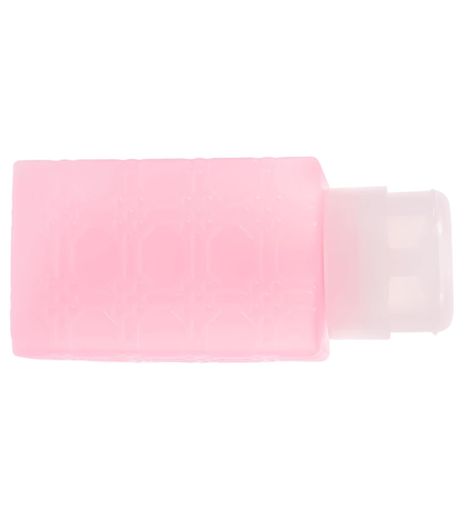 IWOWHERO manicure makeup remover dispenser Organizer Press bottle Remover squeeze bottle makeup remover container Handheld gel alcohol dispenser automatic makeup remover 6x5x13cm Pink - Buy Online on GoSupps.com