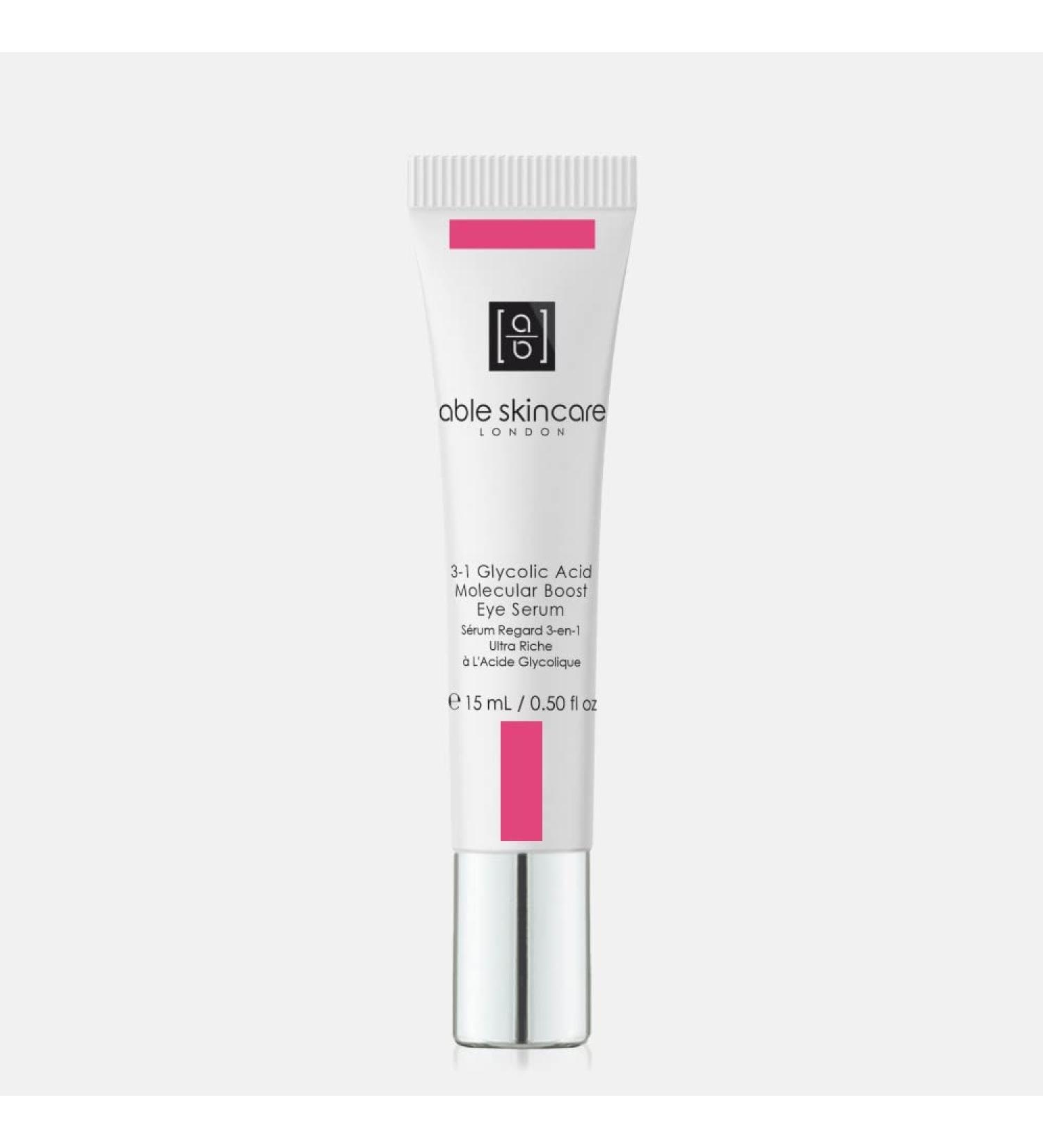 able skincare | 3-1 Glycolic Acid Molecular Boost Eye Serum | 15 ml