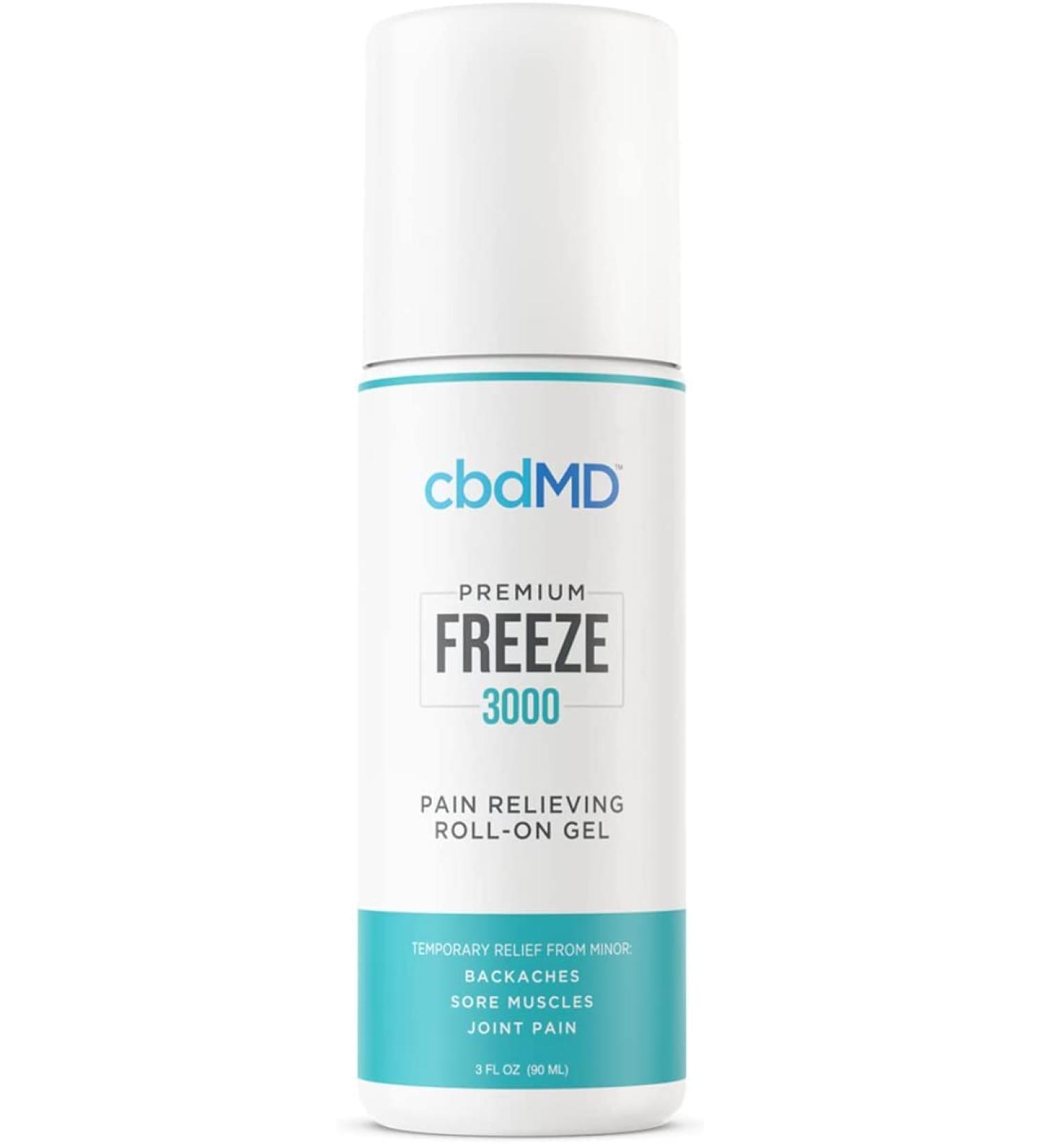 3000mg MD Premium Freeze Roll On - Organic Plant Based Amino Acids Omegas for Skin Topical Lab Tested