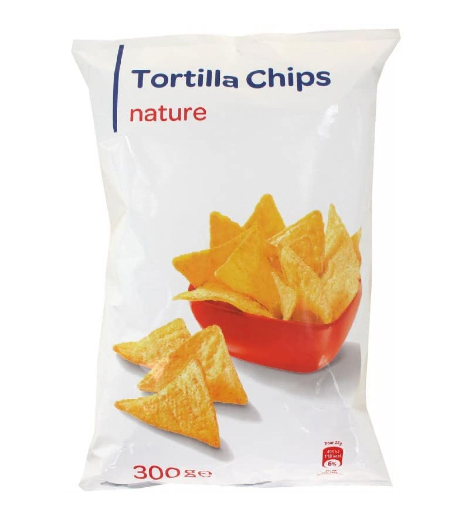 1er Prix - Tortilla Chips Nature Sachet 300G - Chips croquantes pour l'ap ritif - Convient pour tous les go ts - 300g de plaisir sal - Le Lot De 6