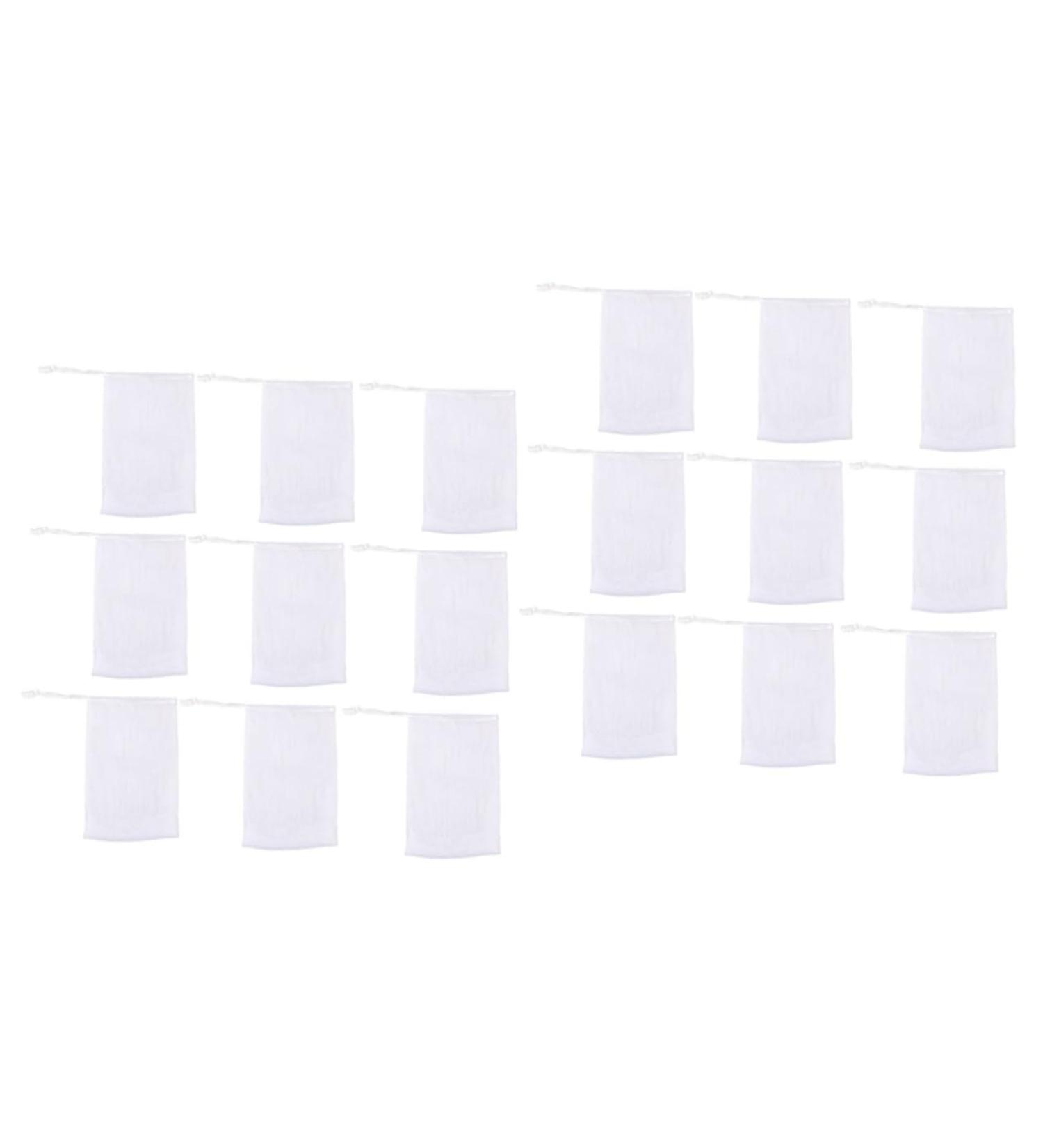 FRCOLOR 40 Pcs Handmade Soap Foaming Nets - White Natural 12x9cm - Perfect for Bath & Shower - Buy Online on GoSupps.com