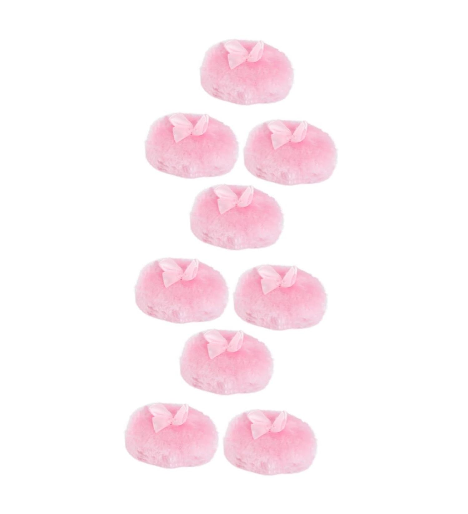 FRCOLOR Body Powder Puff bows Long Hair bow tie Glitter Dry Cosmetic Puff Pad - Buy Online on GoSupps.com