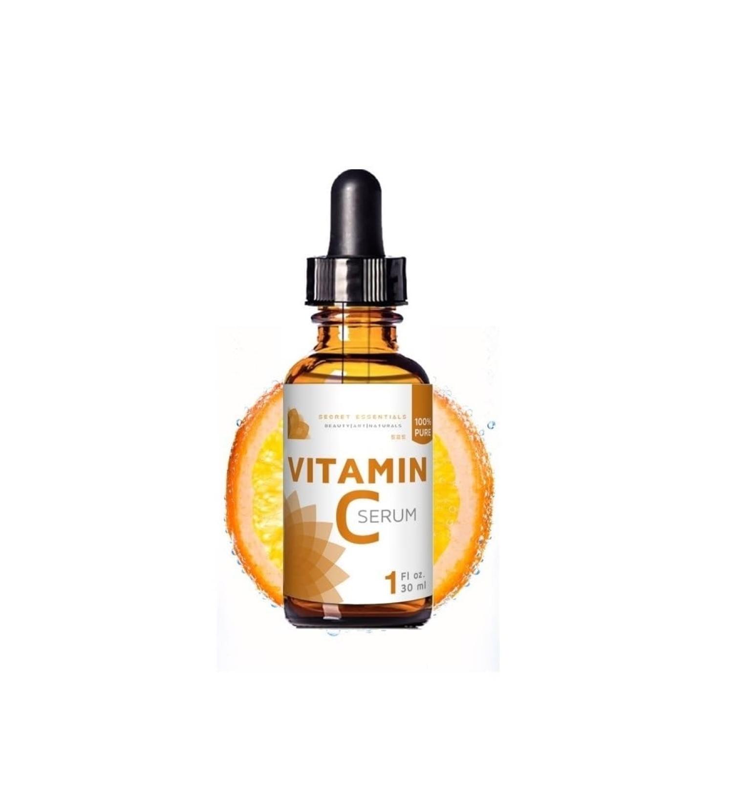 100% Vitamin C Serum - Vegan Serum Pure Vitamin C - Serum | Anti Aging Serum - Works Against Dark Rings - Altersflees & Sun Damage - Buy Online on GoSupps.com