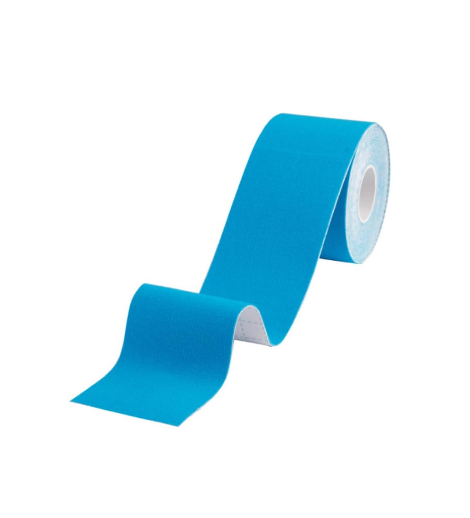 Buy Sky Blue Kinesiology Exercise Bands - 5M x 5cm Elastic Tape for Sports & Physio Support | Muscle Strain Injury Relief - Buy Online on GoSupps.com