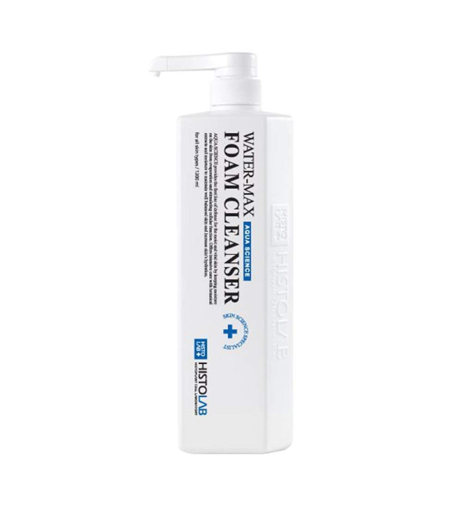 HISTOLAB Water-Max Foam Cleanser 1200ml - Hydrating Facial Wash for Dry Skin | Gentle Foaming Cleanser for Moisture Boost - Buy Online on GoSupps.com