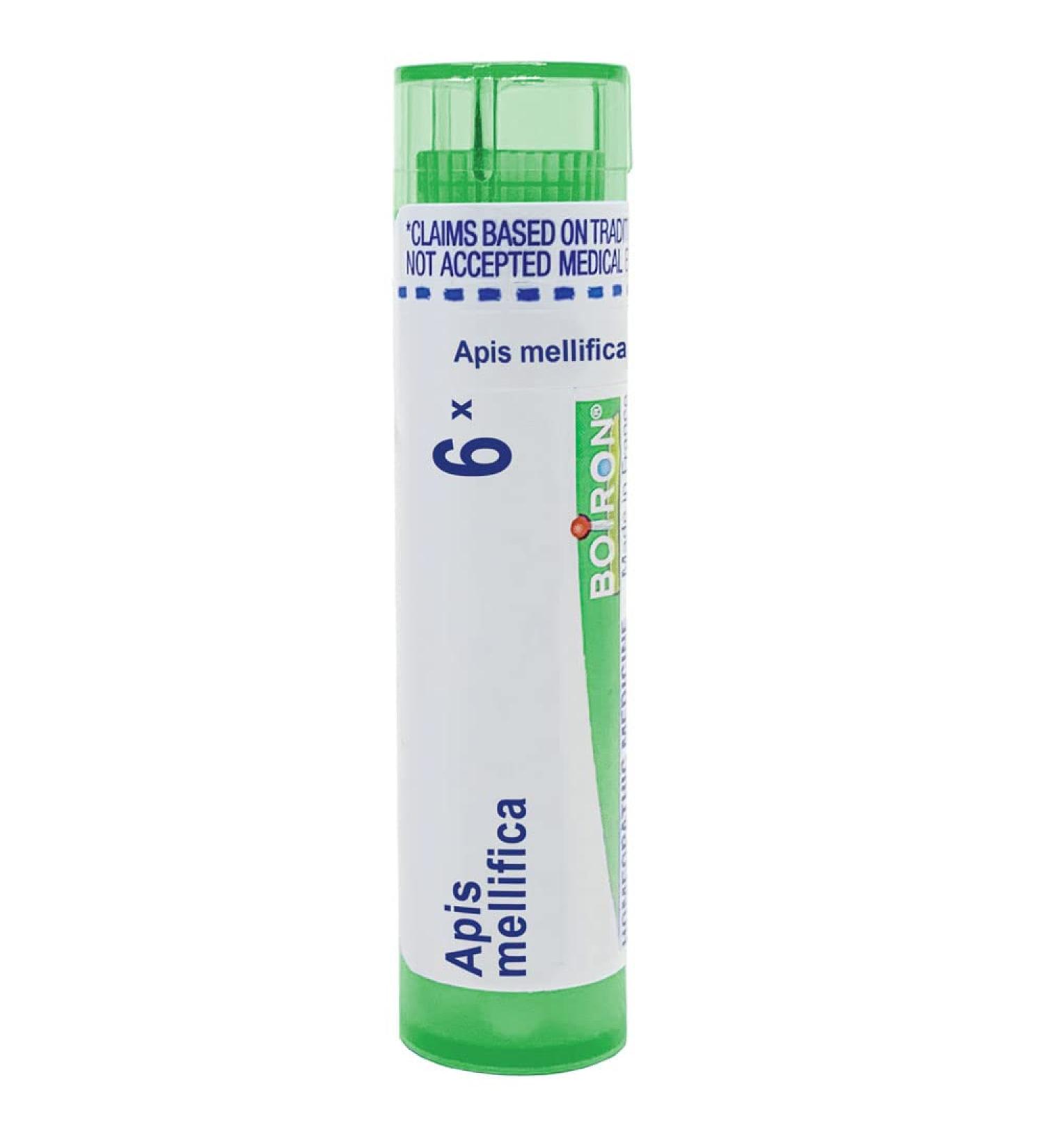 Boiron Apis Mellifica 6X - 80 Pellets for Insect Sting Swelling & Allergies - Buy Online on GoSupps.com
