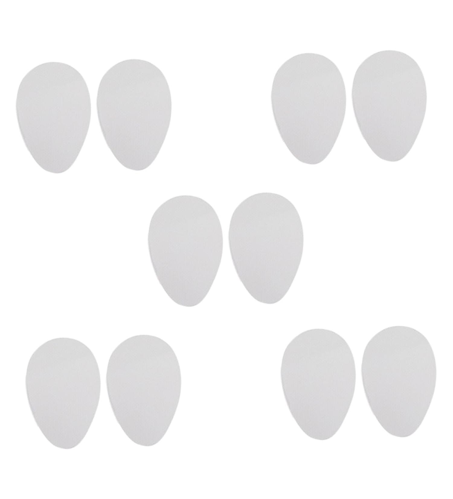 NOLITOY High Heel Stickers - 5 Pairs Self-Adhesive Skid Proof Sole Protectors for White High Heels - Transparent Shoe Stickers for Enhanced Grip - Buy Online on GoSupps.com