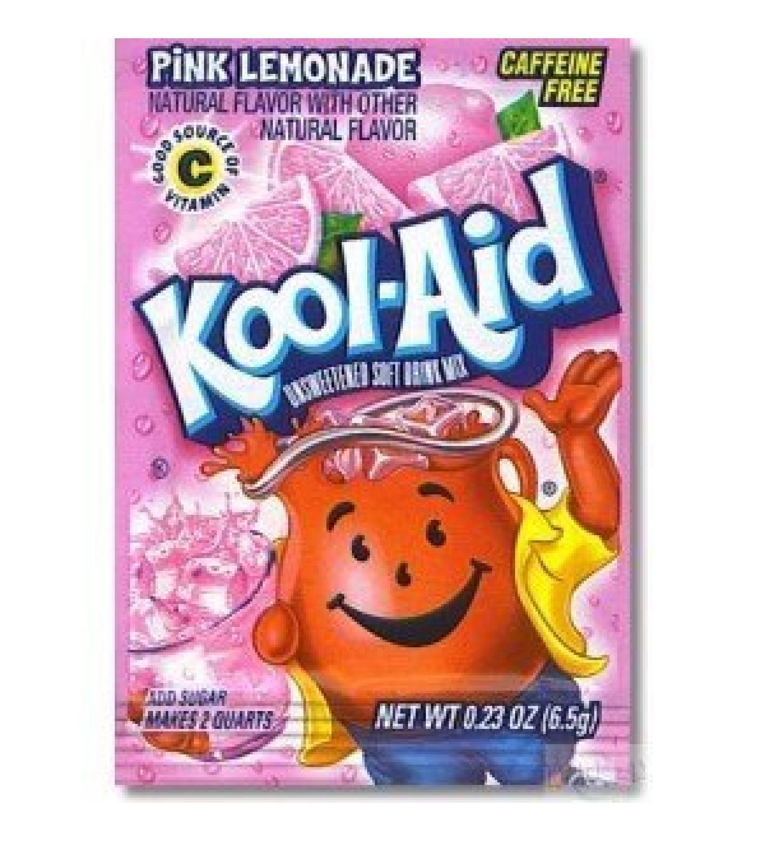 KOOL AID Pink Lemonade Sachet 5 x 2 Quart Packs - American Makes 10 QUARTS Lemonade 6.5 g (Pack of 1)