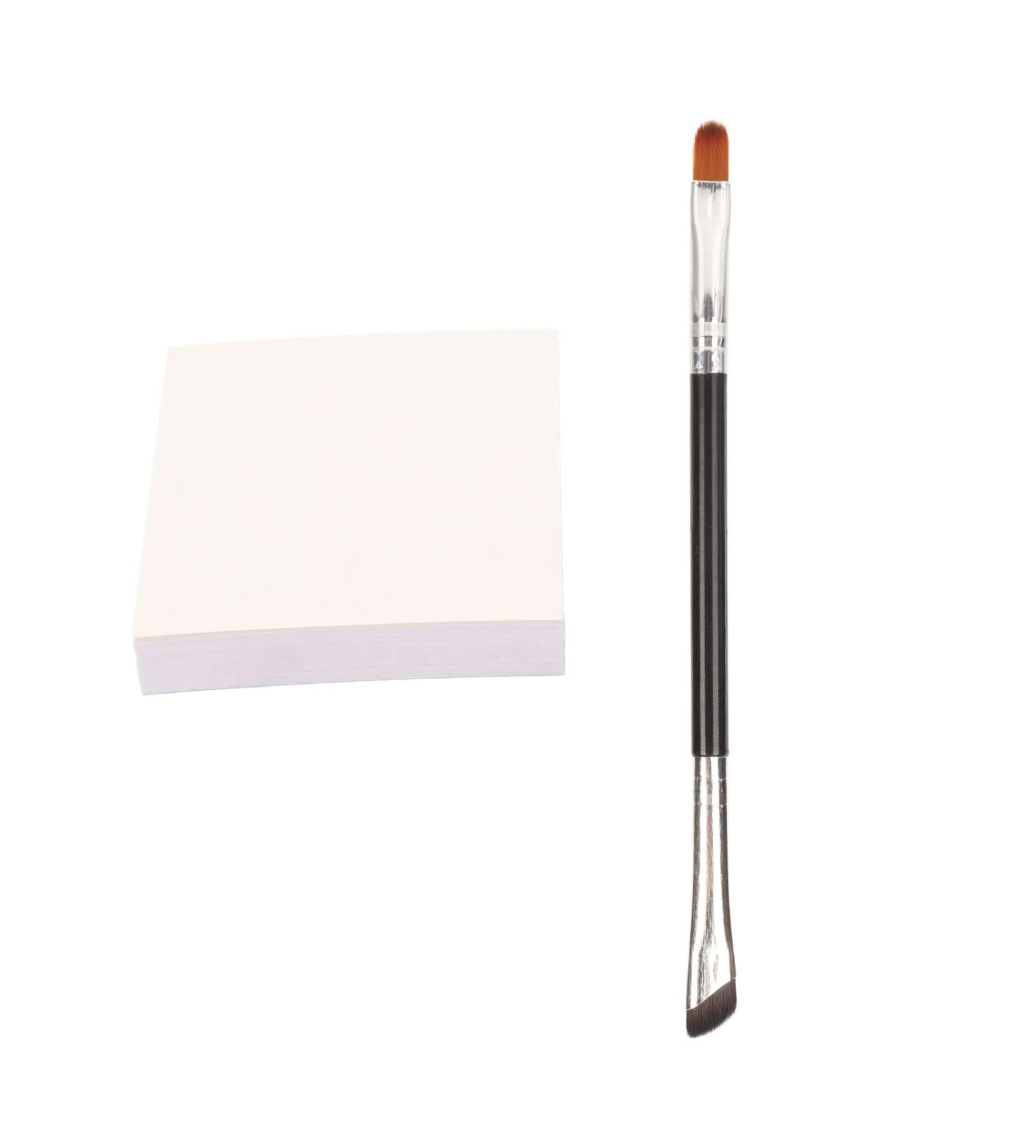Detail Brush Detail BrushDouble Ended Sickle Brush Double Ended Detail Brush Nail Coloring Paper for Mixing Foundation Eye Shadow Eyelash Nail Art Makeup - Buy Online on GoSupps.com