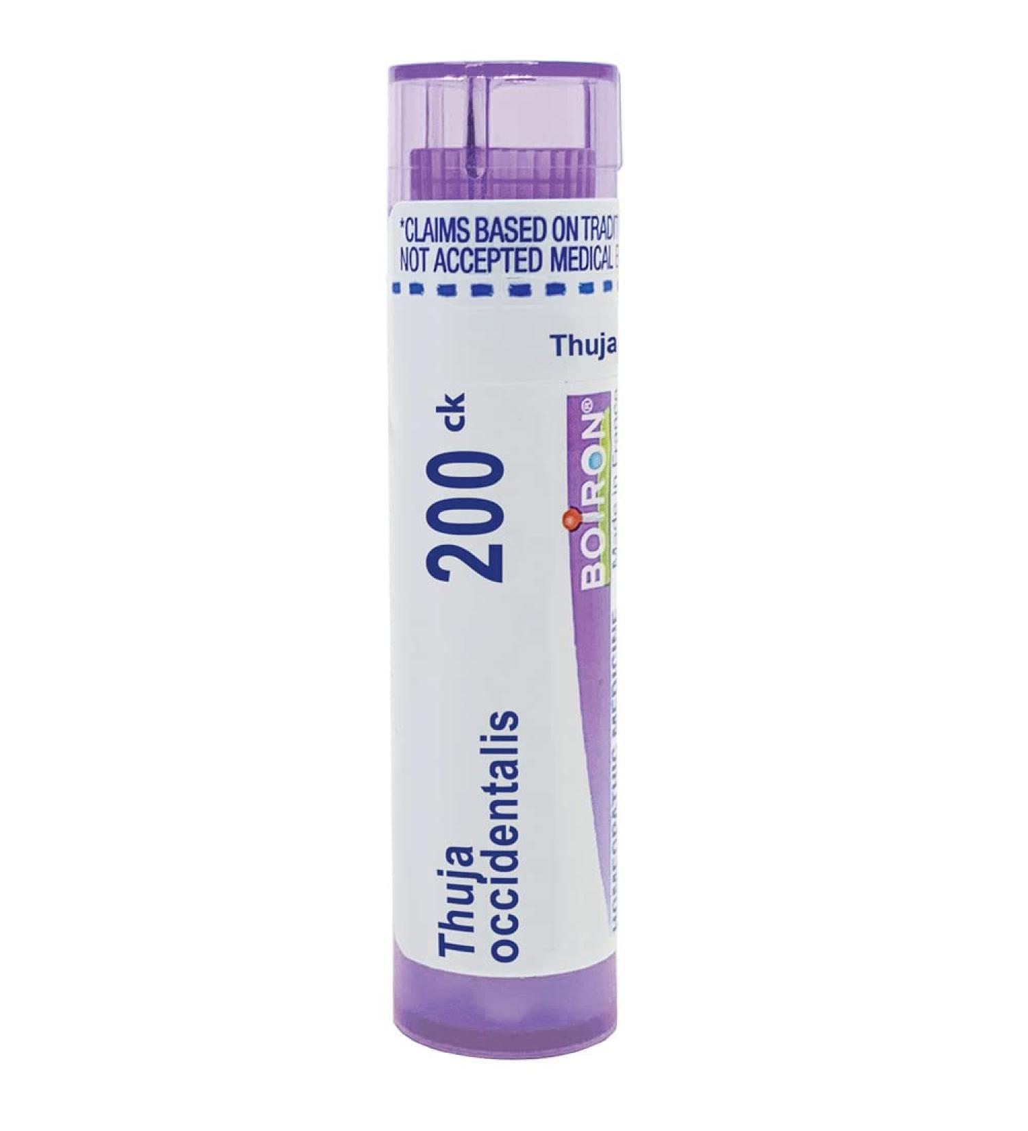 Boiron Thuja Occidentalis 200CK - Homeopathic Remedy, 80 Pellets - Buy Online on GoSupps.com