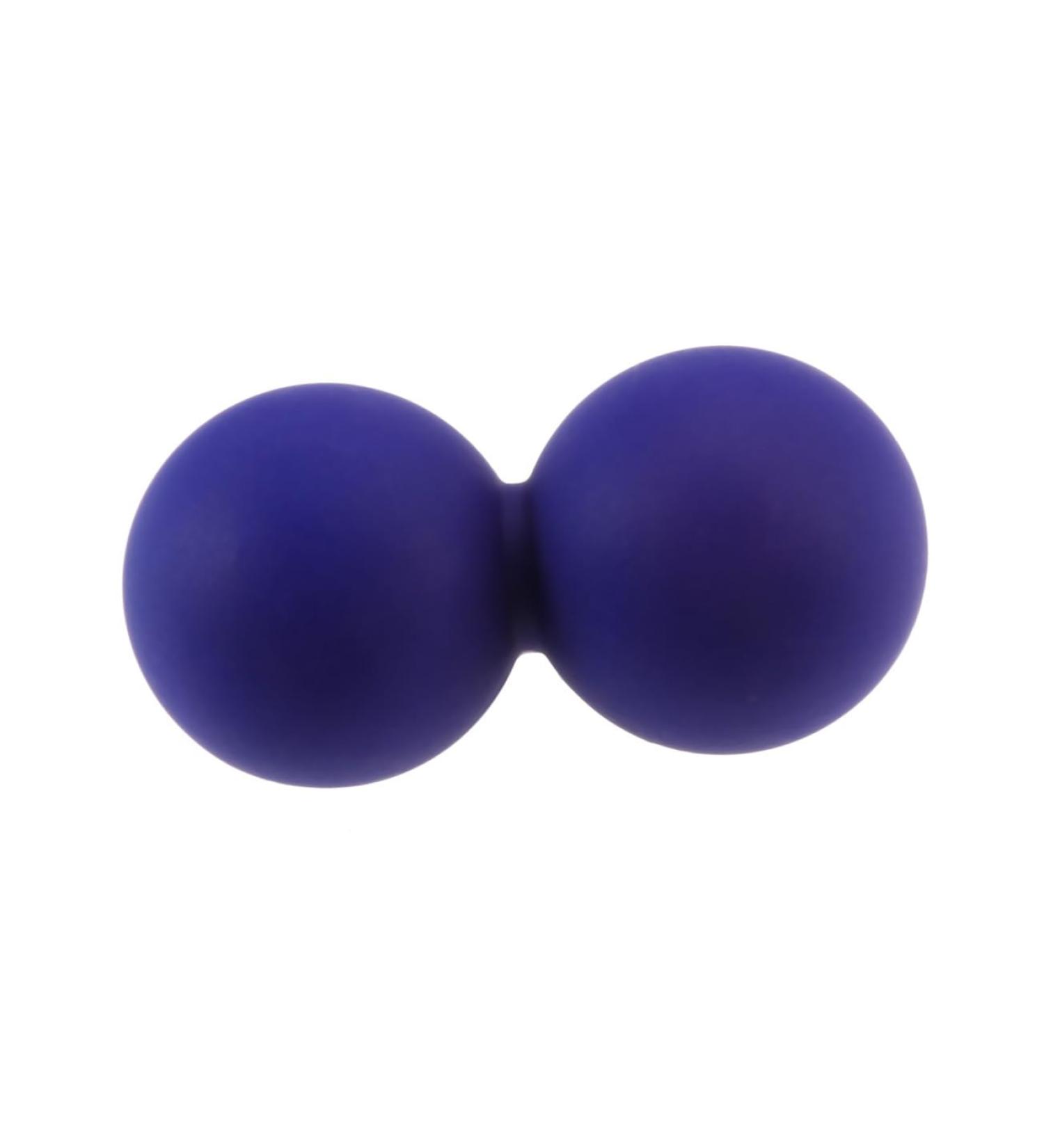 Goohochy Peanut Massage Ball Silicone Yoga Roll for Foot & Fascia Massage 12cm x 6.3cm Blue - International Shipping Available - Buy Online on GoSupps.com