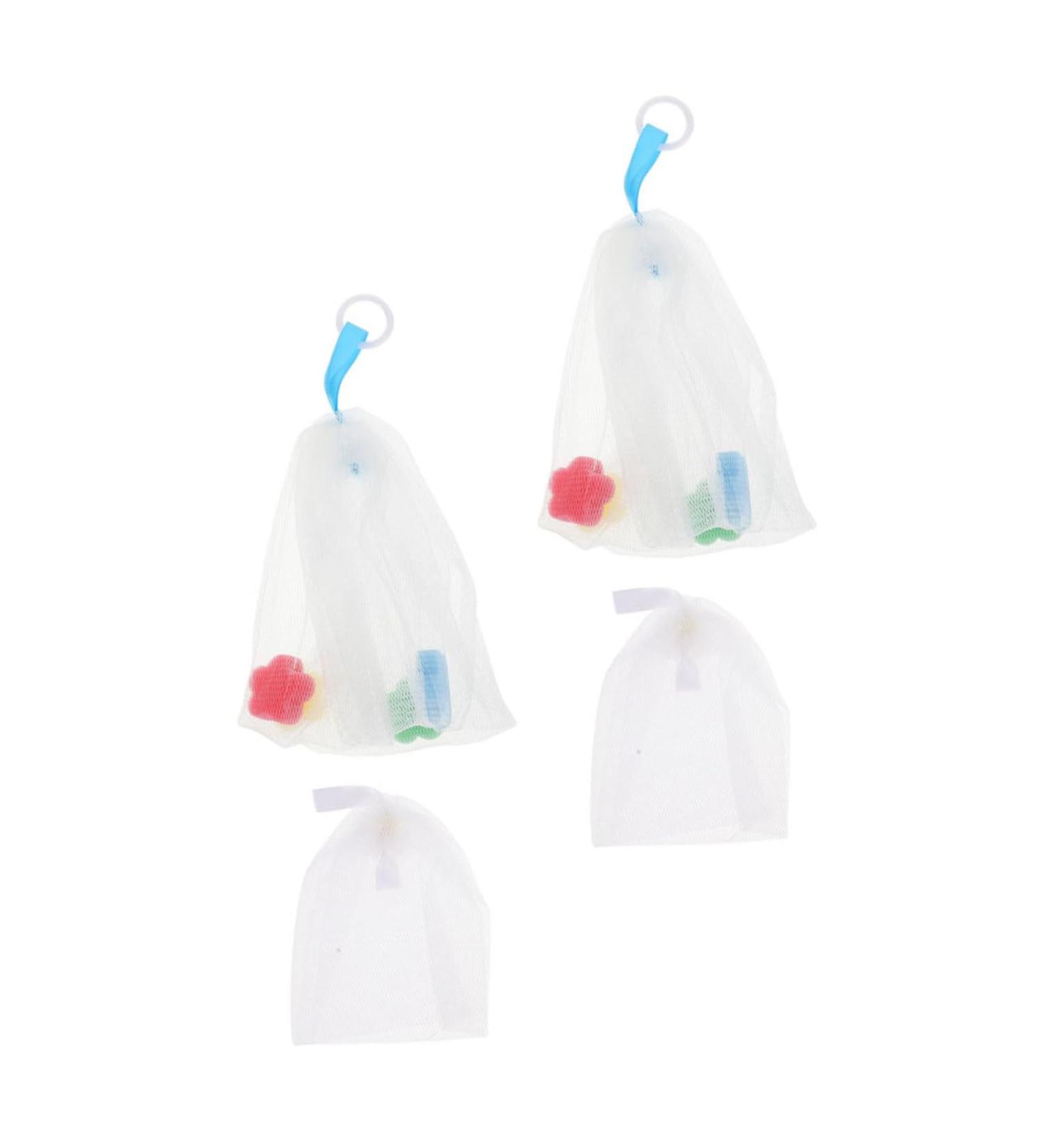 Baluue 12 Pcs Foaming Net Soap Pouch Facial Exfoliating Meshes Bag Face Foam Nets Bag Soap Net or 21x14x0.2cmx3pcs Assorted Colorx3pcs - Buy Online on GoSupps.com