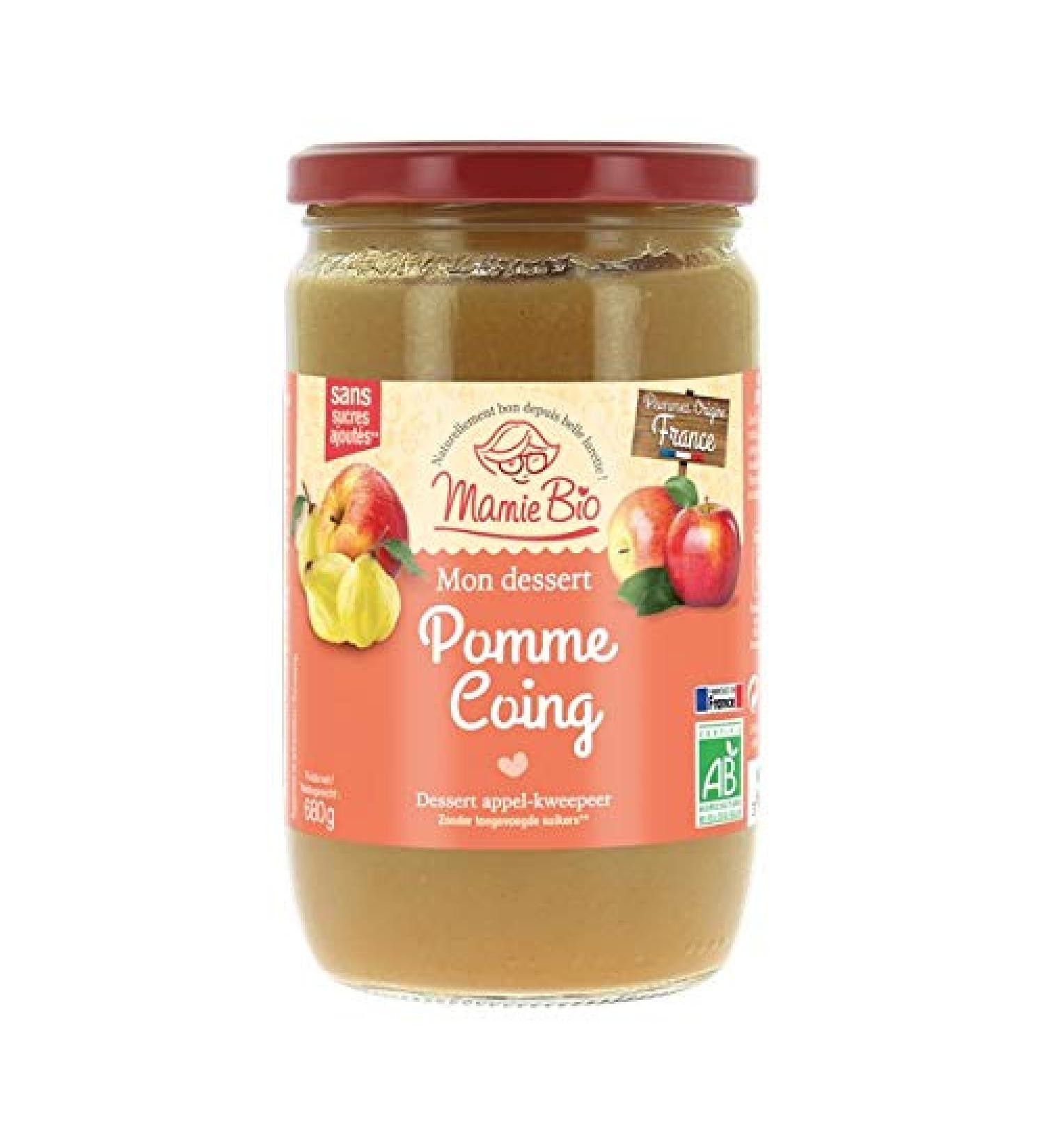 Mamie Bio - Puree Apples France & Quince 680G - Sold per unit - Buy Online on GoSupps.com