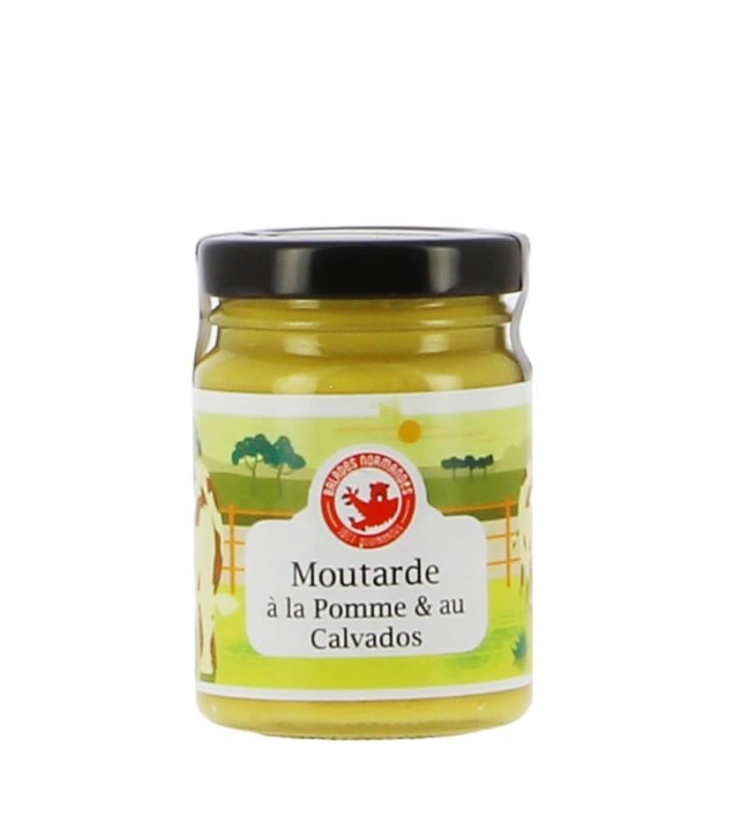 Mustard with apple and Calvados 100g Norman walks - Made in Calvados