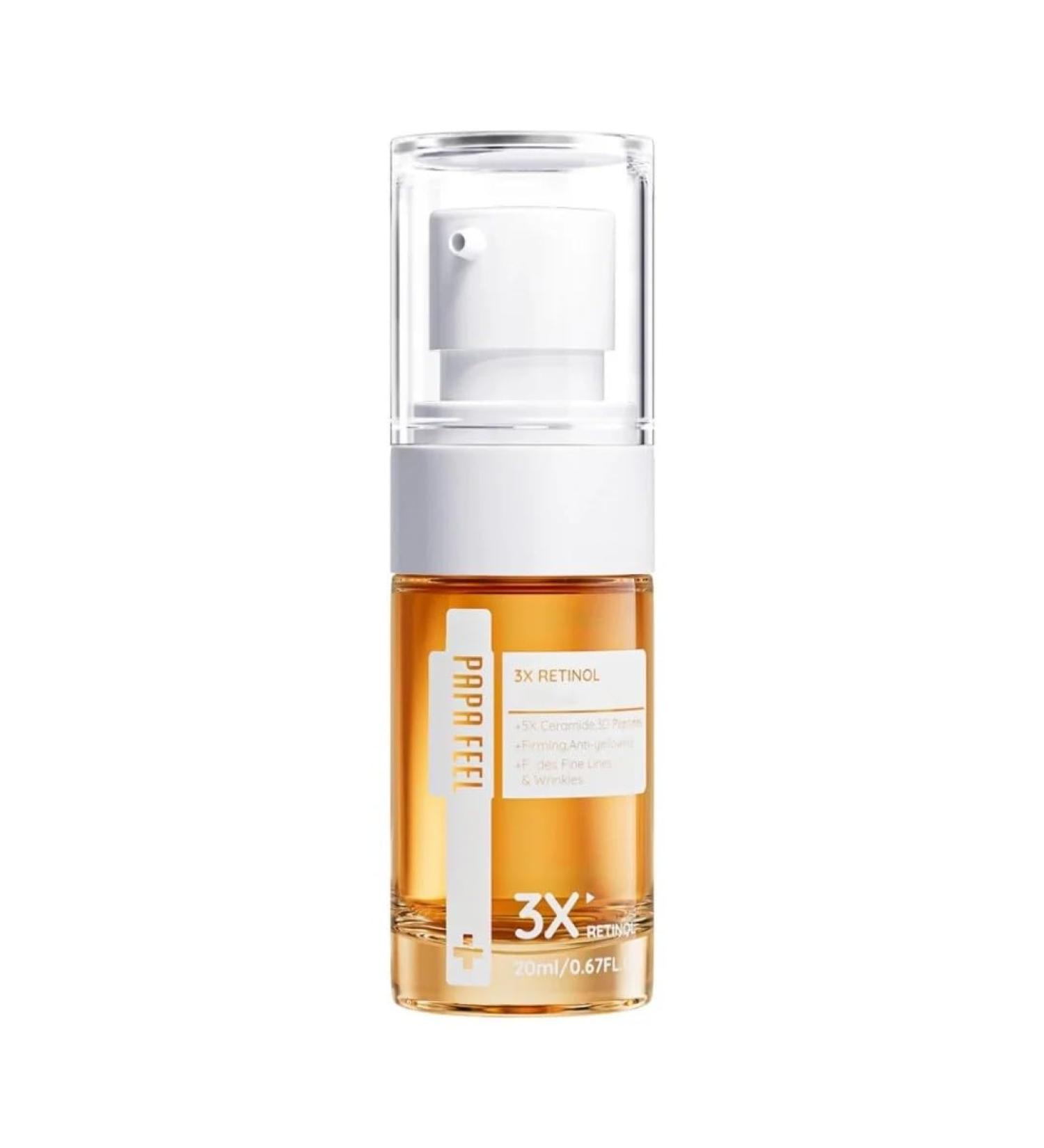 Papa Feel 3X Retinol Serum 50ml Lightweight Night Serum for Smooth Skin (1 50 ml) 1.69 Fl Oz (Pack of 1) 1