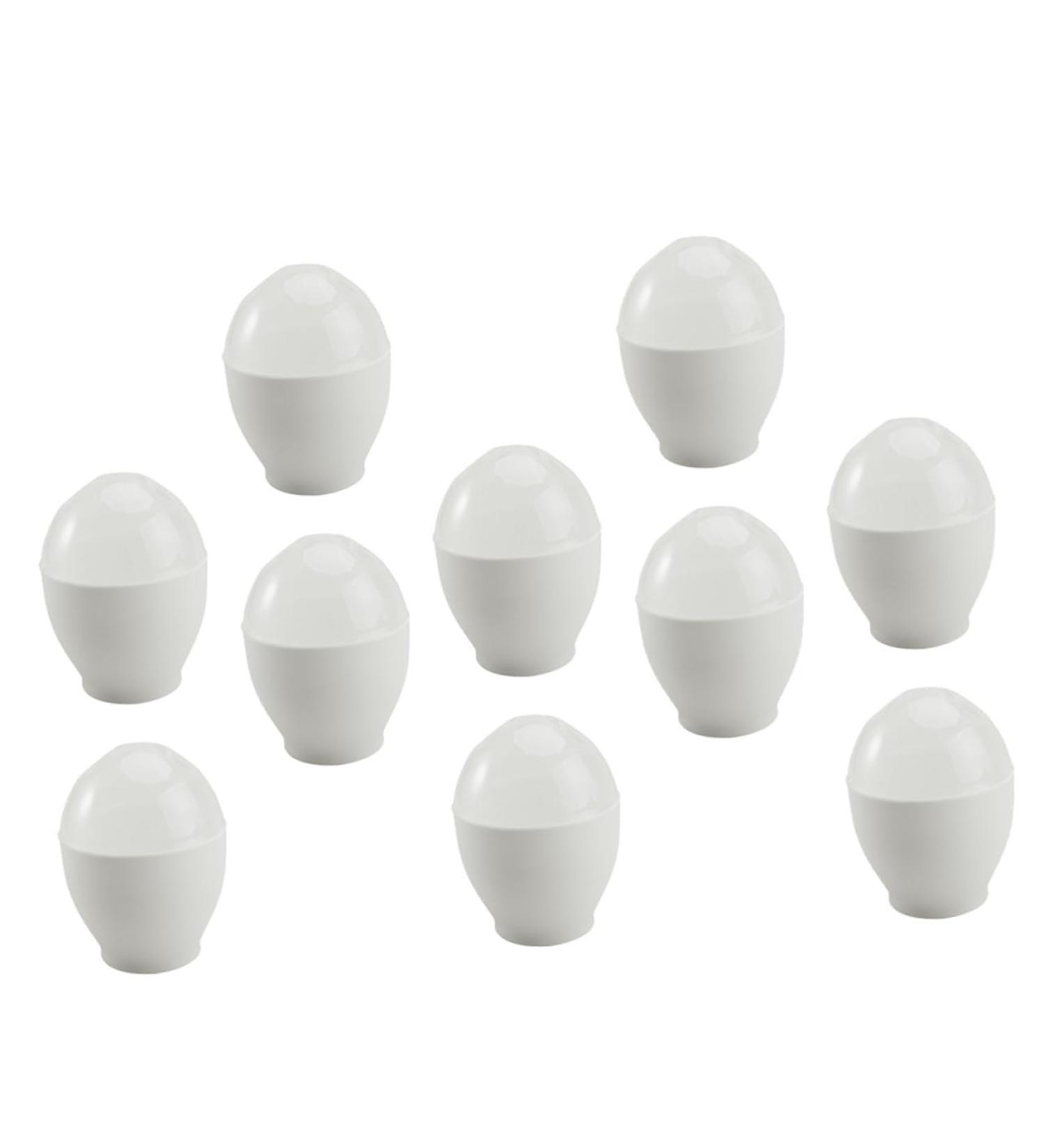 LABRIMP 10pcs Steamed Egg Cup Mini Microwave Stainless Steel Microwave Egg Cups Micro-wave Oven Ceramics - Buy Online on GoSupps.com