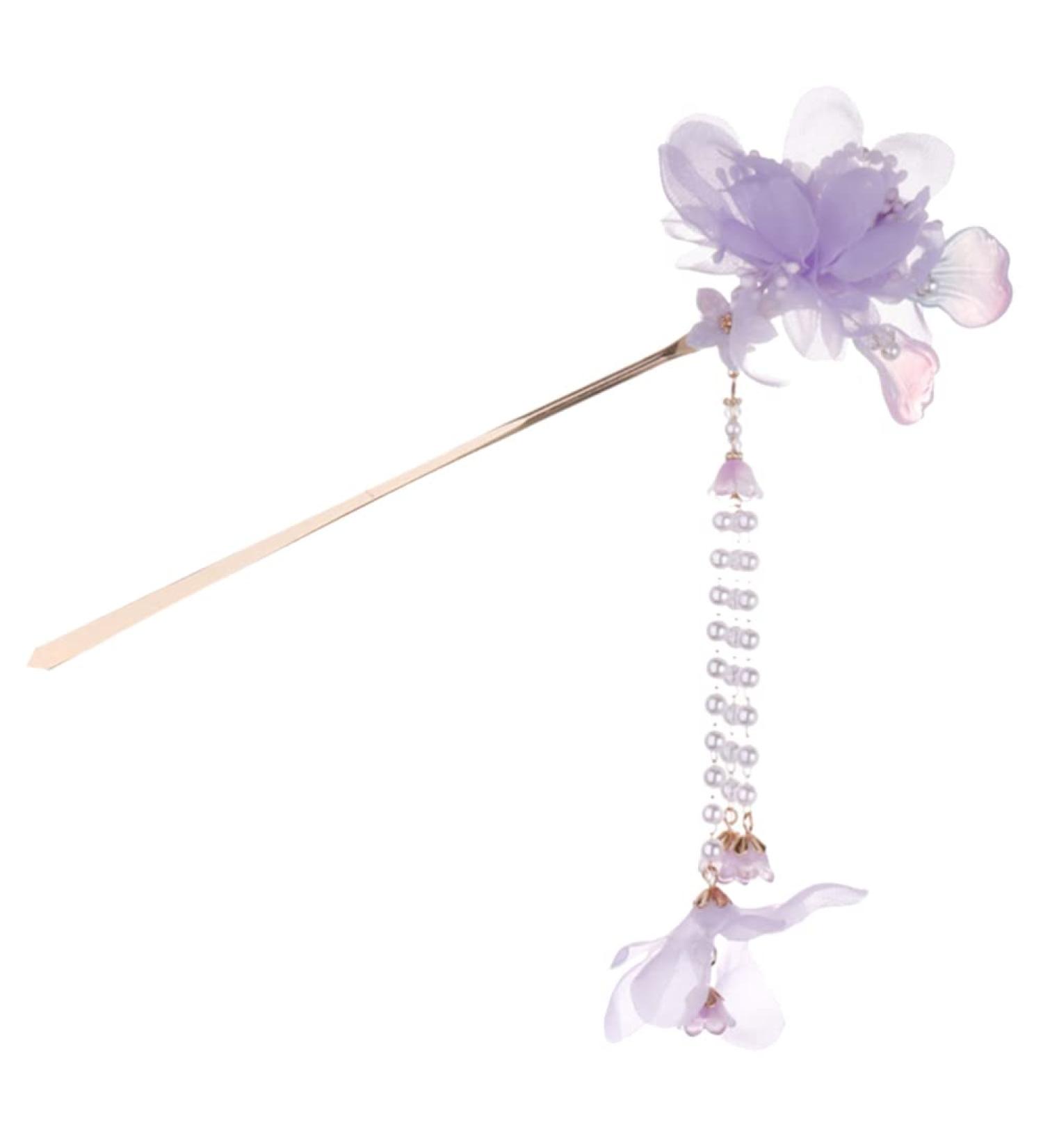 Abaodam Womens Hair Accessories Flower Hair Sticks Japanese Chinese Hair Chopsticks Crystal Flower Buns Hair Vintage Retro Ancient Hair Hair Fork Hair Styling Tool v Flower Hair Accessories - Buy Online on GoSupps.com