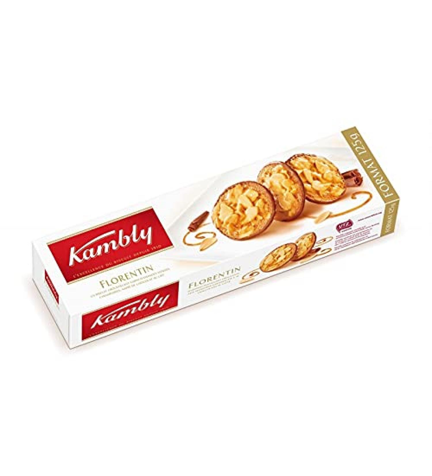 G n rique KAMBLY - Delicious Florentine chocolate biscuits 125g pack - Sweet Grocery - Pack of 4