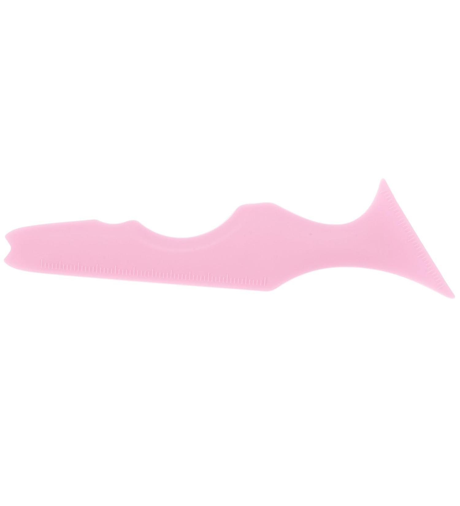 Baluue Eyeliner Stencil Silicone Wing Eyeliner Stencil Reusable Makeup Tool for Eyelash Shield/Lip Line/Eyebrow Shaping Pink - Buy Online on GoSupps.com