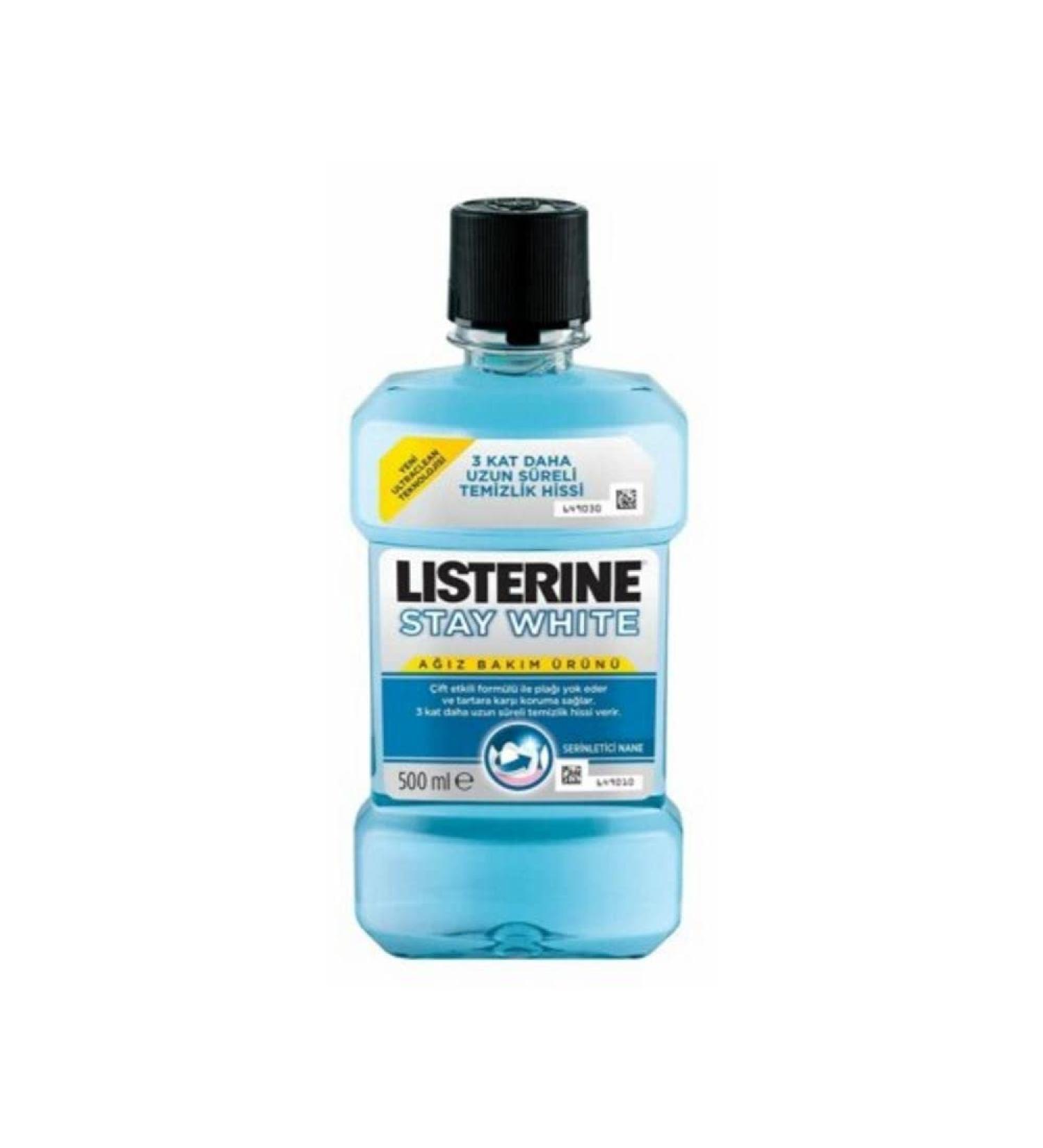 Listerine Stay White Advanced Tartar Control Antiseptic Mouthwash x 500ml by Listerine