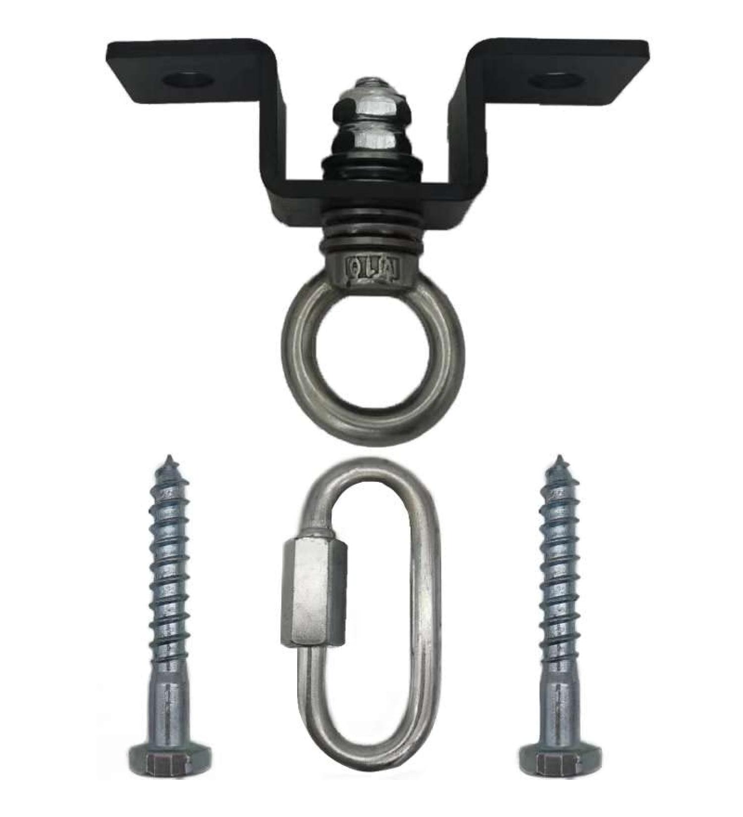 Punching Bag Hanger Ceiling Mount - Heavy Duty 360 Rotation Hook with 350 LB Capacity and Carabiner - Buy Online on GoSupps.com
