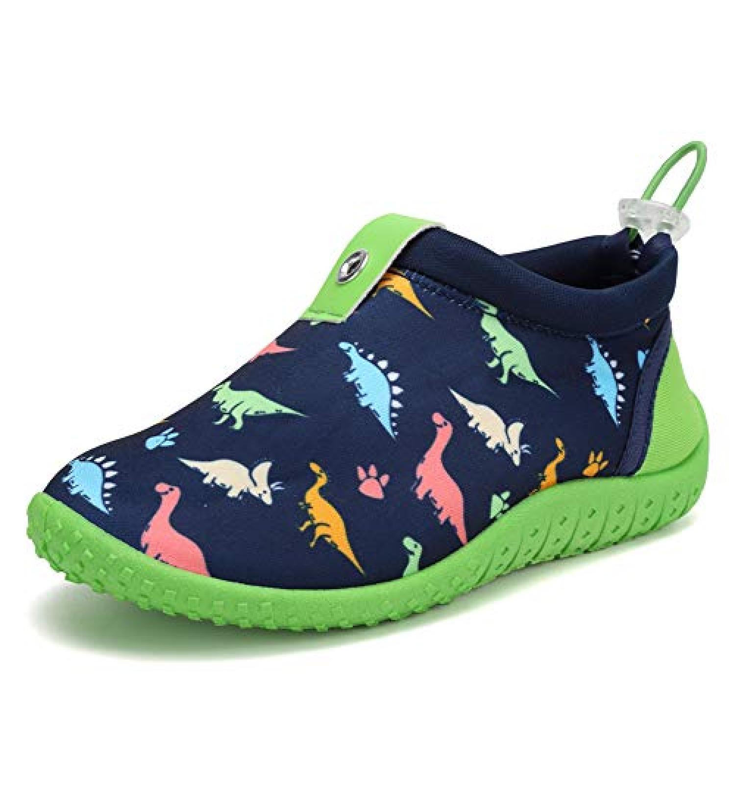 CIOR Toddler Kid Water Shoes - Aqua Shoe for Boys & Girls | Size 8 Toddler | Beach, Pool, Sports Shoes - Classic Dinosaur Design - Buy Online on GoSupps.com
