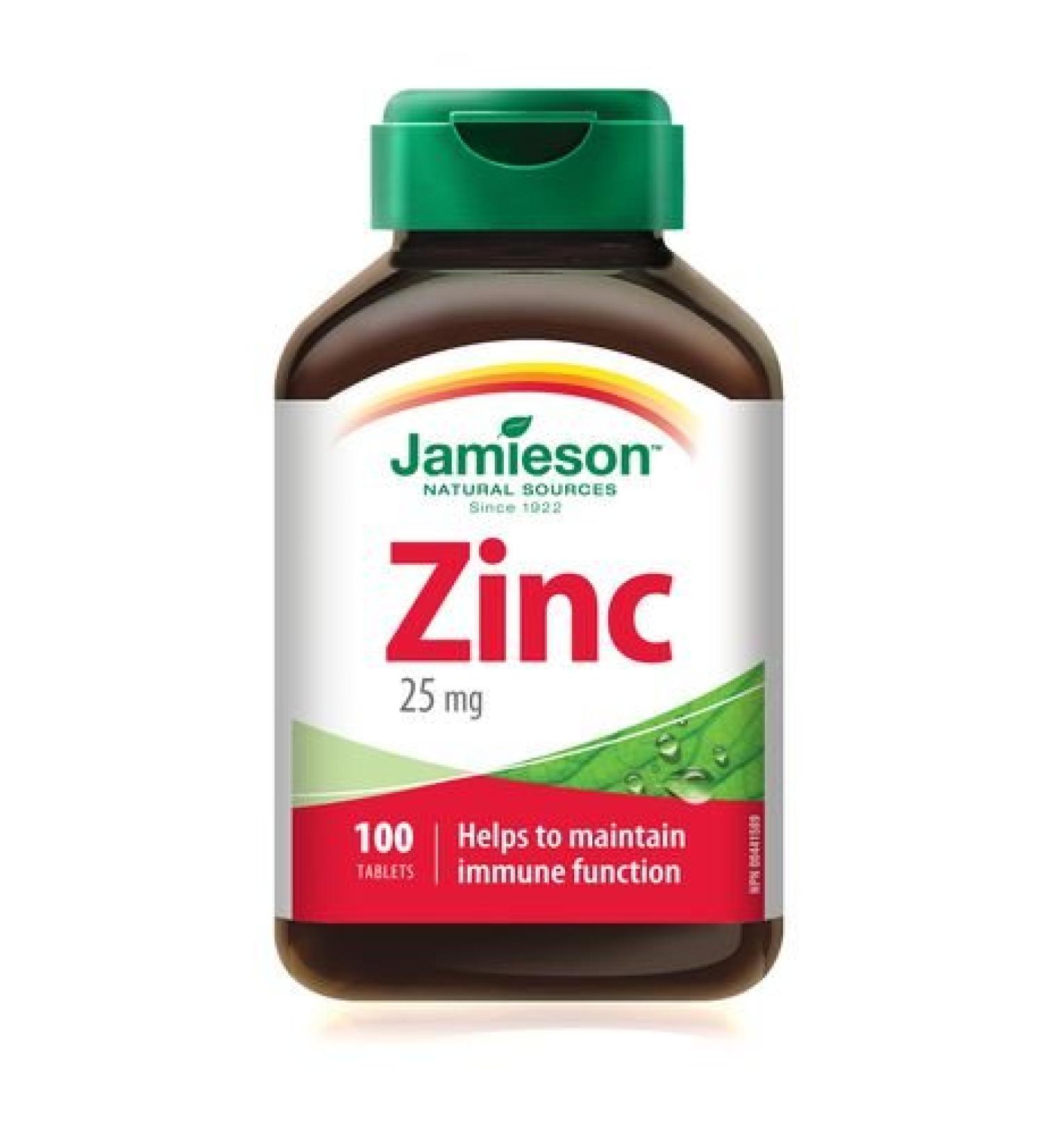 Jamieson Zinc 25 mg 100 Tablets