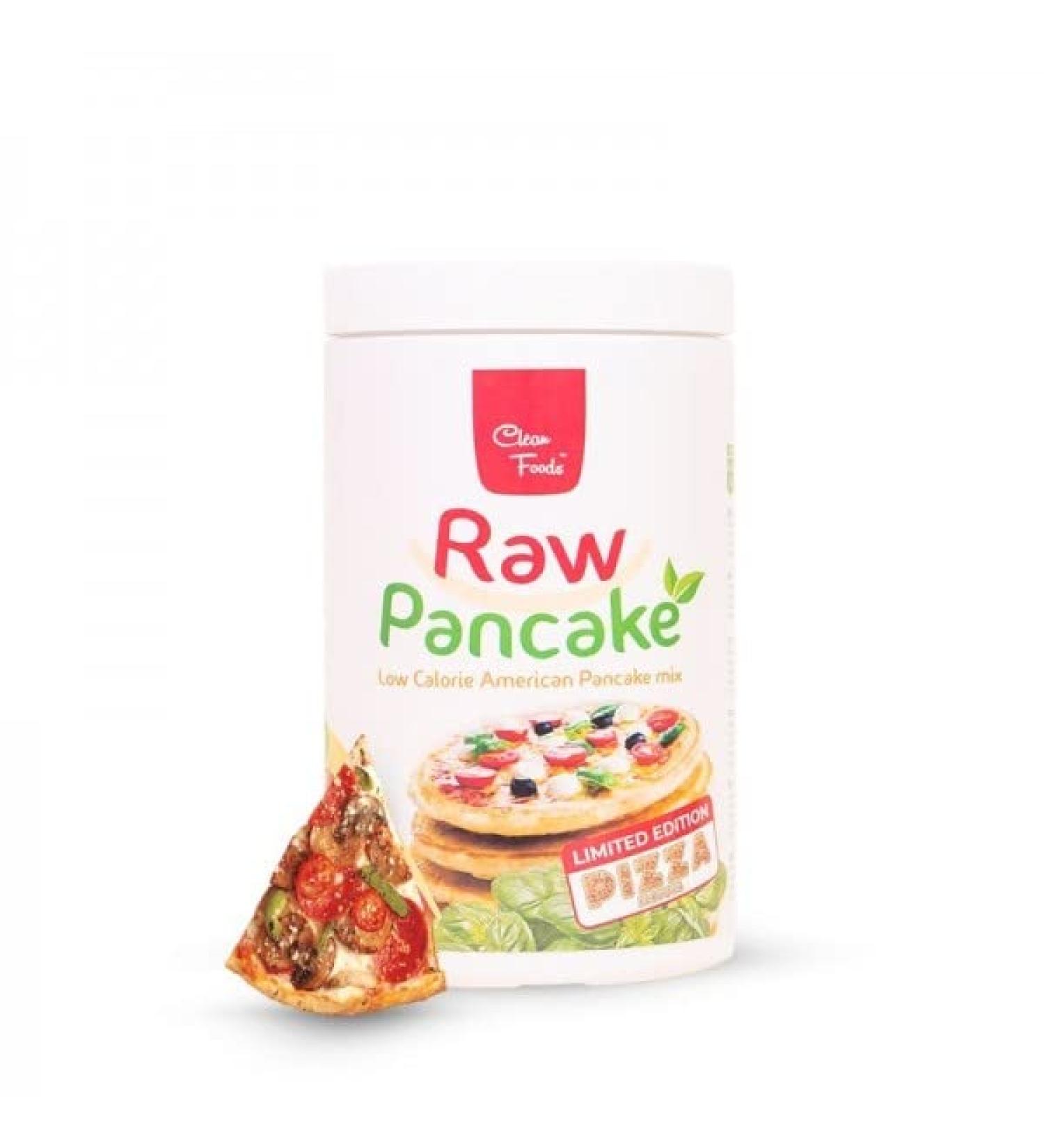 CleanFoods Pancakes Raw Pancake Pizza 425g pack I Konjac Glucomannan I only 21 calories per pancake I prepare in 2 minutes I