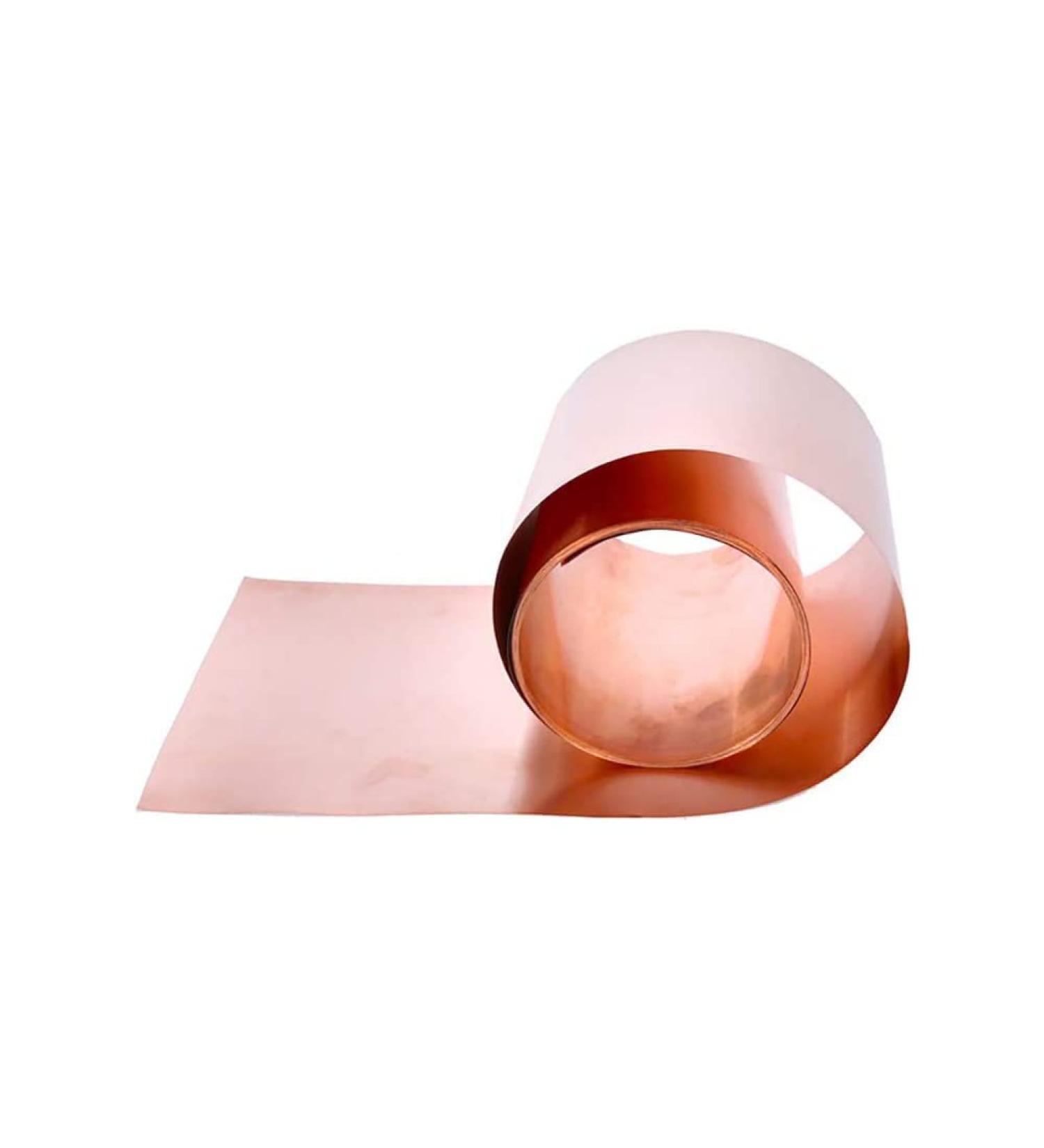 LSCAILIAO Copper Metal Sheet - Pure Copper Foil Roll for Creative and Home Decoration Long 2m Thickness 0.04mm Width 40mm - Buy Online on GoSupps.com