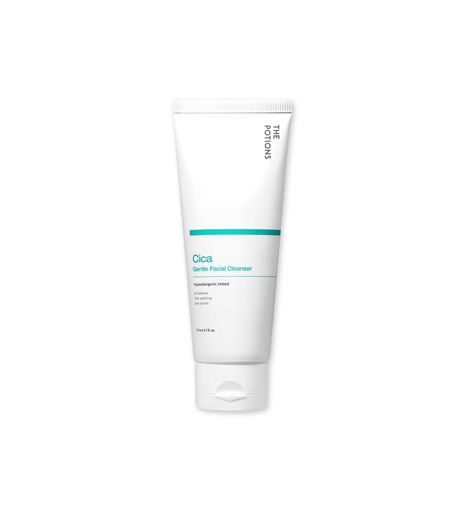The Potions Cica Acne Gentle Facial Cleanser | pH Balanced for Sensitive & Acne-Prone Skin | Korean Skin Care - 3.7 fl. oz (110 ml - Buy Online on GoSupps.com