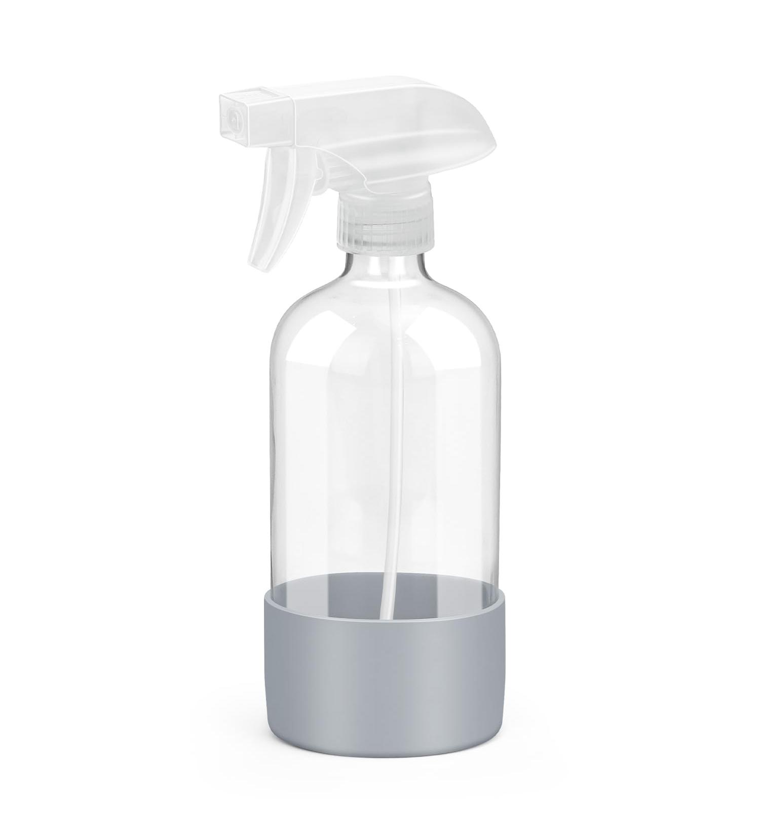Rionisor Glass Spray Bottles with Silicone Sleeve Protection Empty 16 oz Refiilable Containers Reusable Spray Bottles with Adjustable Nozzle for Hair Cleaning Solutions Essential Oils 1 Pack Grey 1 Pack Green grey - Buy Online on GoSupps.com