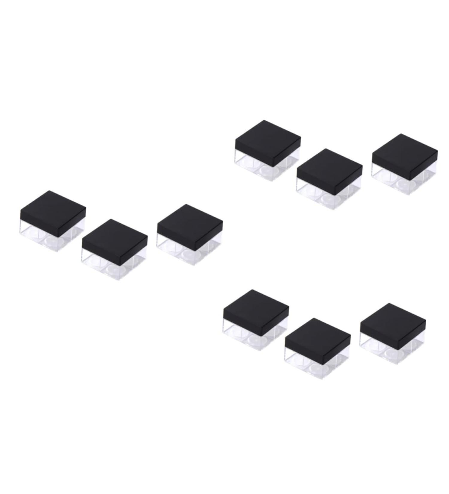 Beavorty 9 pcs Travelling Empty Bottle Grids Puff Loose Subage Without Portable Cosmetic Case Powder Square Size 2x3pcs As Shownx3pcs - Buy Online on GoSupps.com