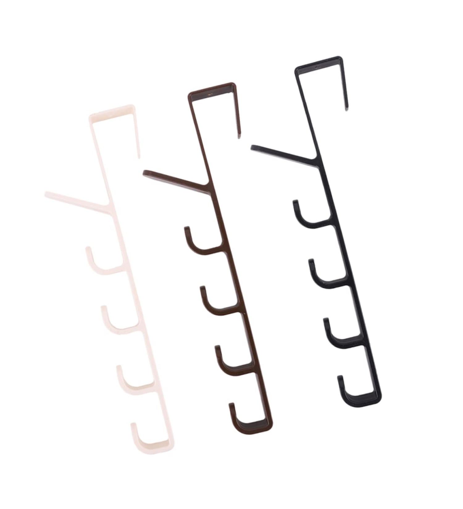 BUGUUYO 3pcs Wall Coat Clothes Rack Over The Door Hanger Five Sections Hanging Door - Buy Online on GoSupps.com