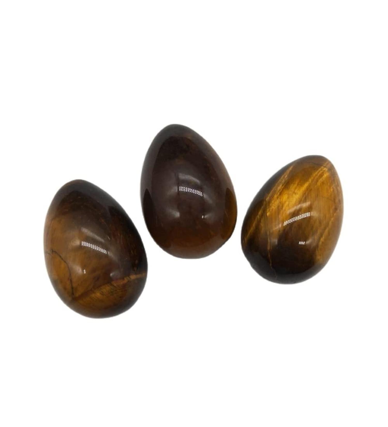 Stone Crafts Natural Tiger Eye Crystal Egg-Shaped Crystal StonesBall Sphere Gemstone Natural Stones and Minerals Stone Crystal Reiki - Buy Online on GoSupps.com