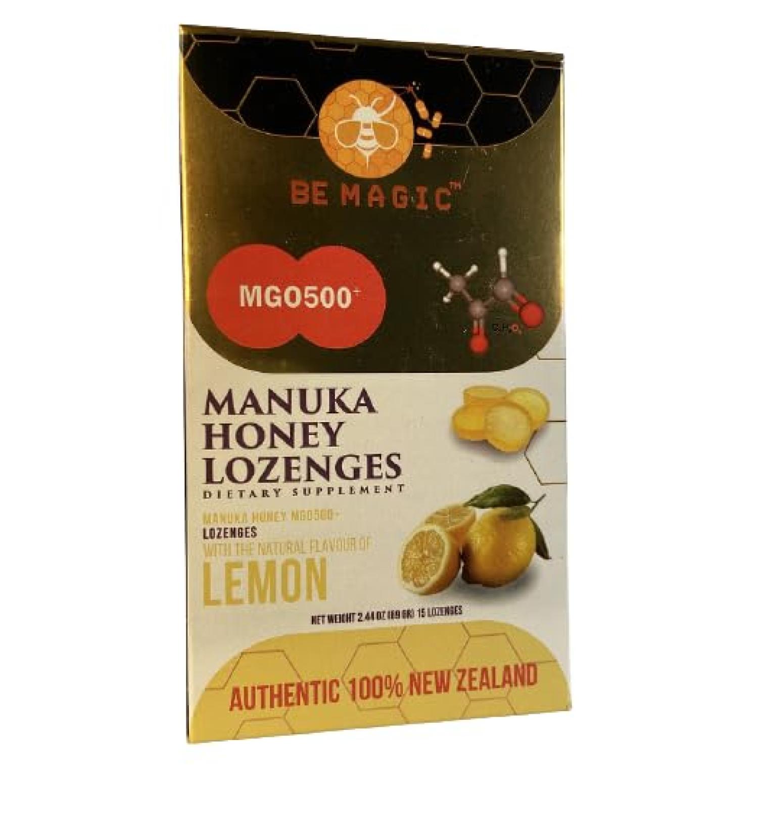 Buy Manuka Honey + Lemon Lozenges | Soothing Natural Relief | International Shipping Available - Buy Online on GoSupps.com
