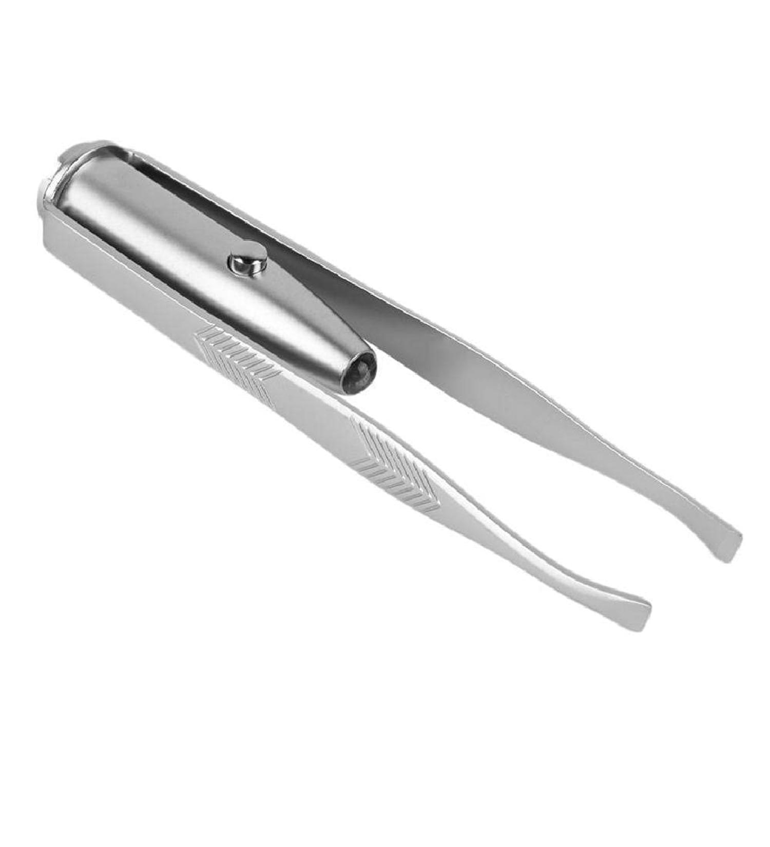 Eyebrow Hair Removal Tweezer Remover Creative Makeup Hand Tools with LED Light Batteries Included - Buy Online on GoSupps.com