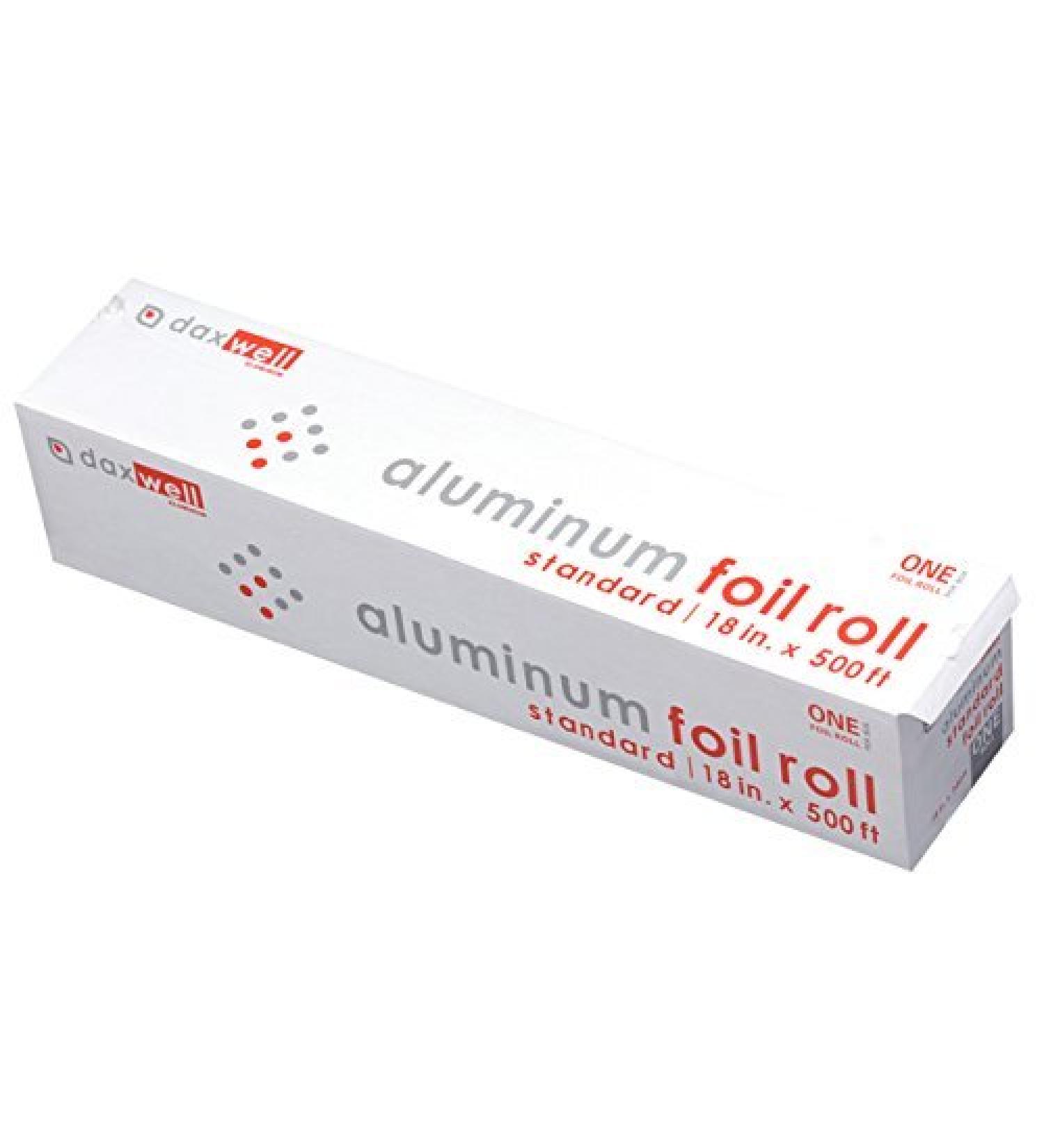 Daxwell Standard Aluminum Foil Roll, 18" x 500 Ft, J10003023