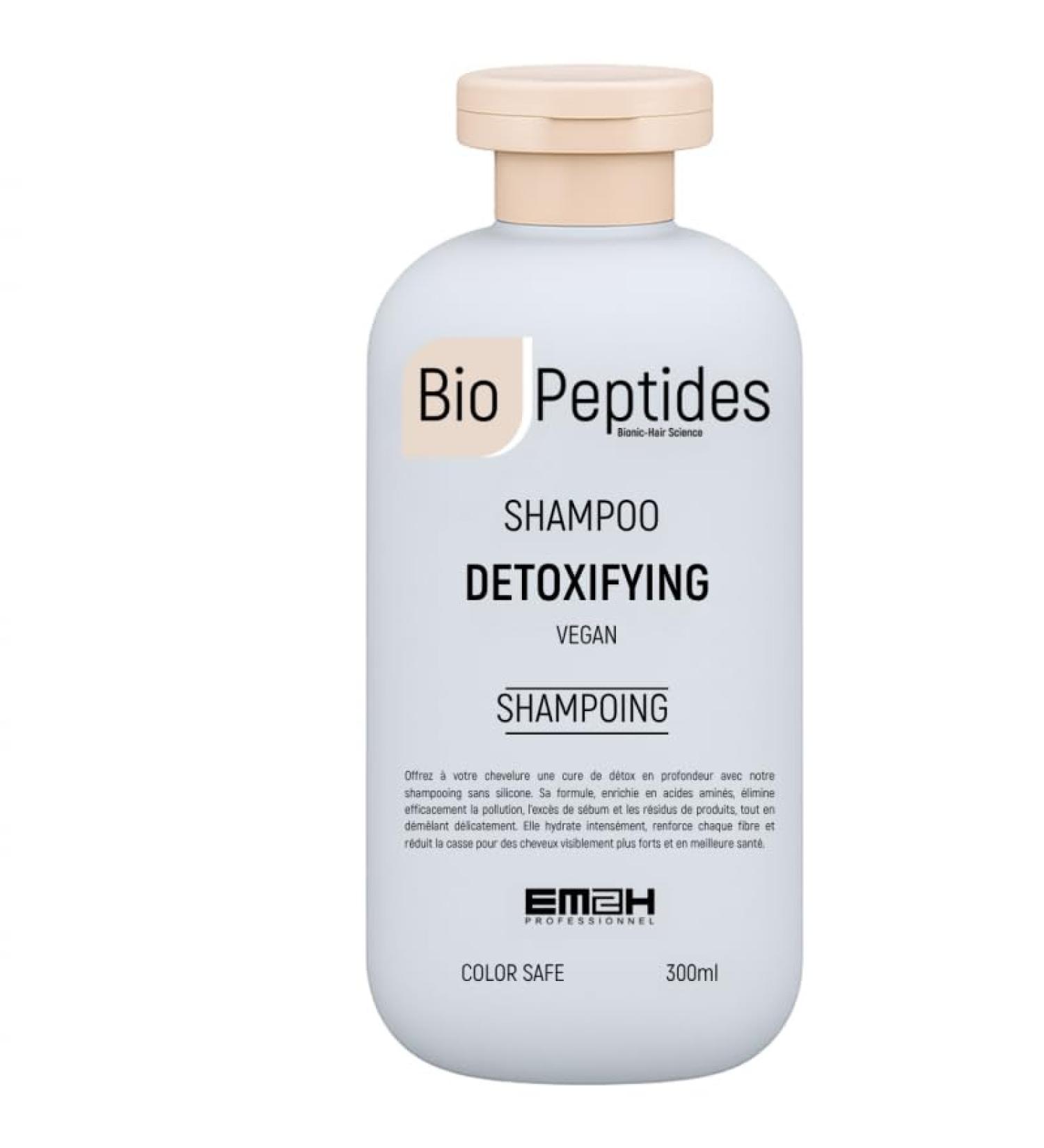  EM2H COSMETICS Biopeptides Detoxifying Shampoo - Vegan shampoo for curly or damaged hair - Buy Online on GoSupps.com