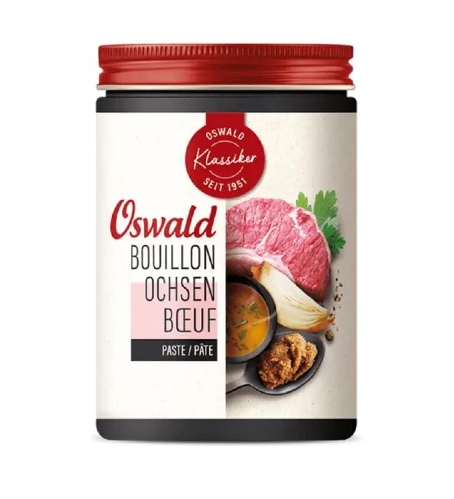 Oswald Bouillon de b uf sp cial ( la mani re suisse) 1 kg - P te concentr e de bouillon de viande ar me fort de b uf pour affiner le riz les plats les pommes de terre - Buy Online on GoSupps.com