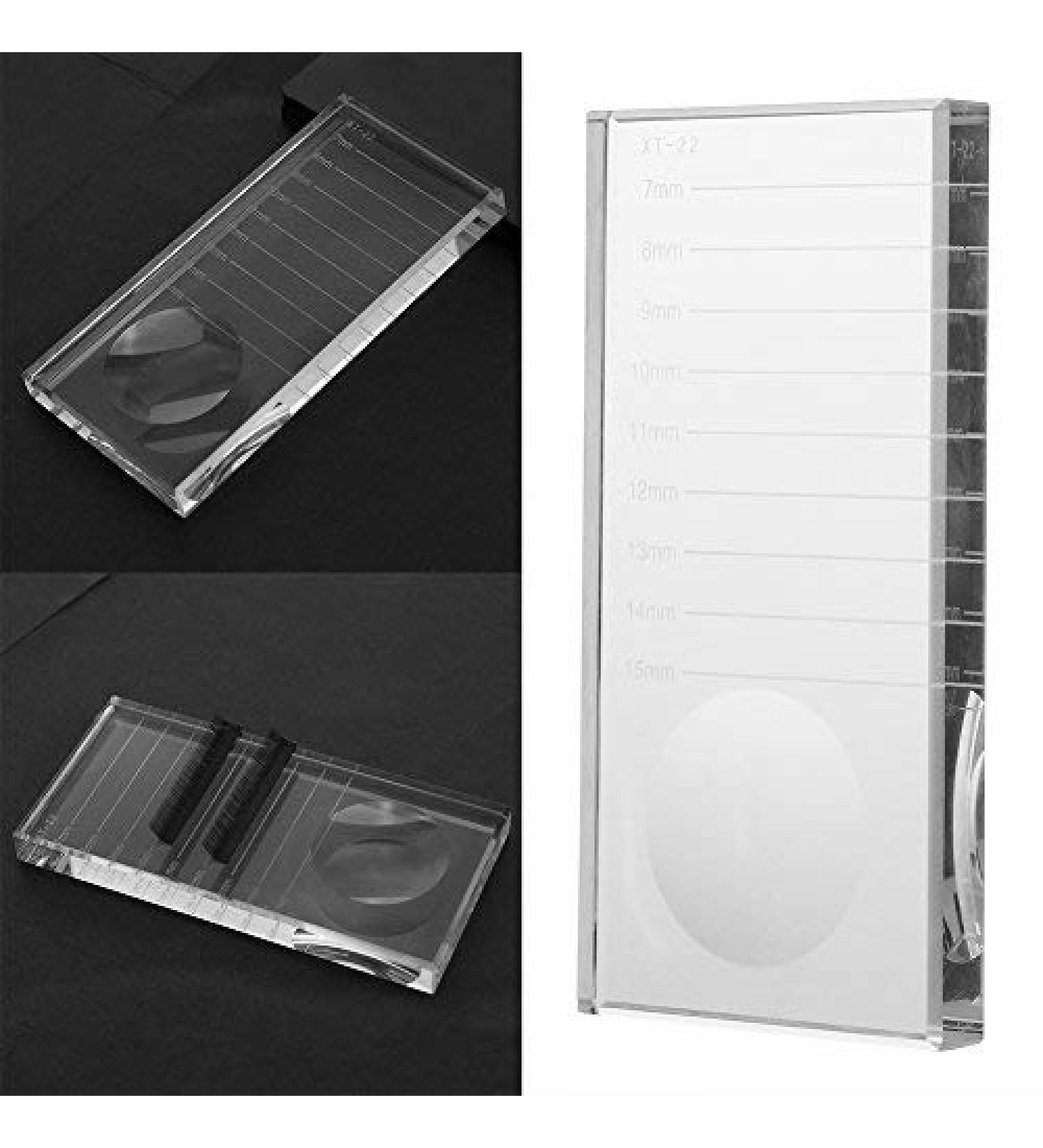 Crystal plate for eyelash glue as adhesive base eyelashes Eyelash holder eyelash extension make up accessories