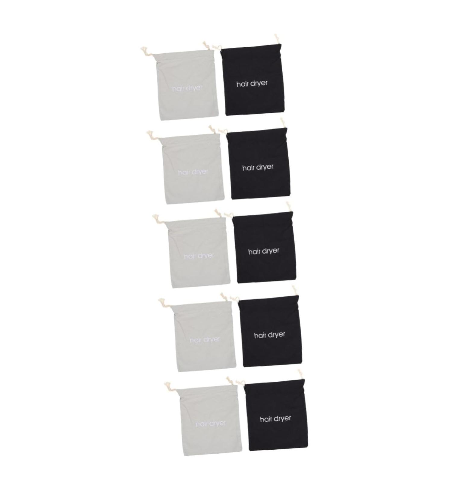 Beavorty 10 Pcs Hair Dryer Storage Bag Canvas Blowdryer Gym Cloth Storage Bag Dry Bag Drawstring Travel 33x30x0.5cmx5pcs Assorted Colorx5pcs - Buy Online on GoSupps.com