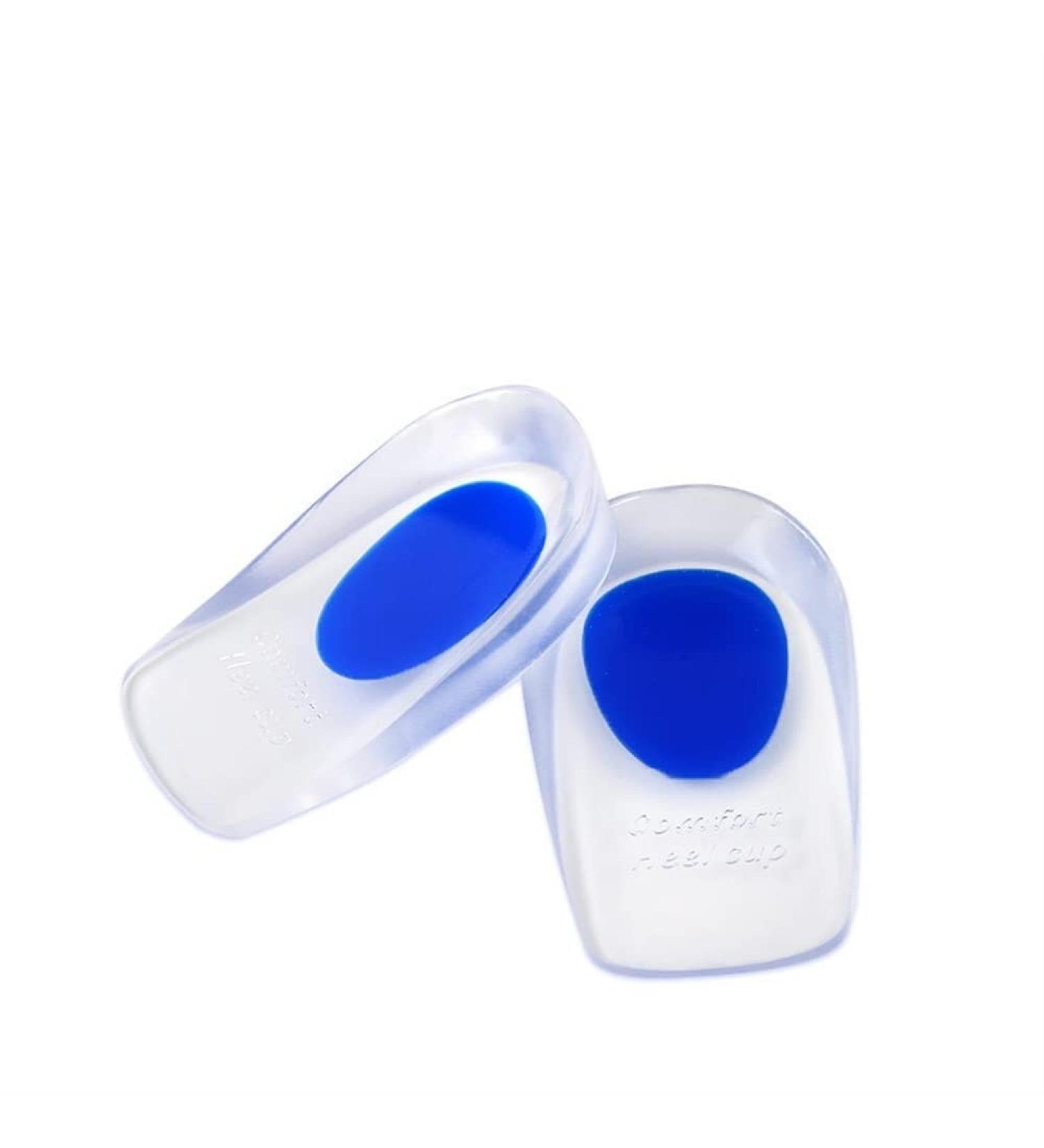 Heel Inserts GEL Thick Orthotic Cushion Liner for Women - Soft Sports Foot Support & Heel Blister Prevention (Blue Large - Buy Online on GoSupps.com