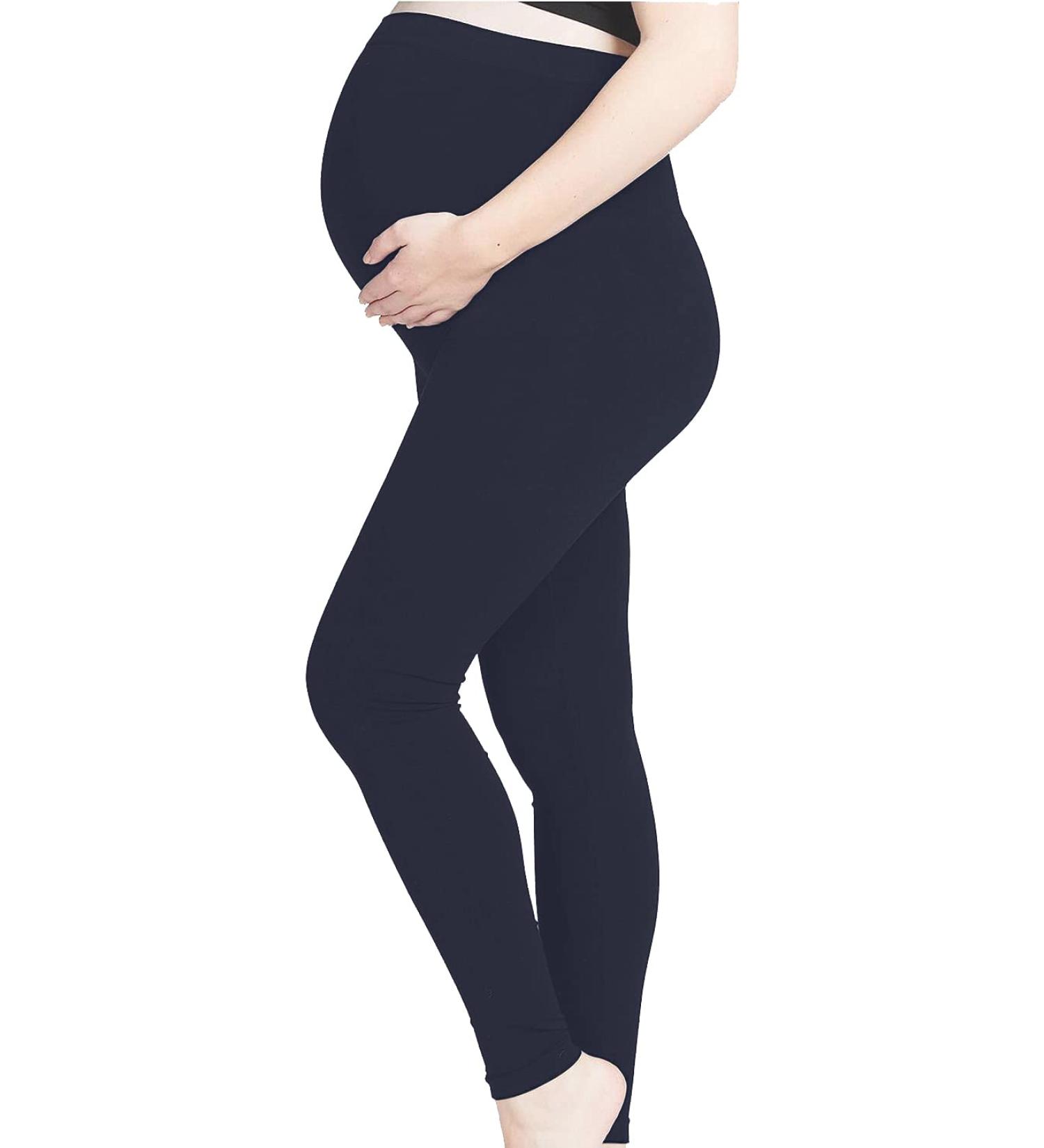 SHADOW DANCE UK Maternity Pregnancy Over Bump Leggings Navy Blue - Supportive Baby Tights for Belly - Buy Online on GoSupps.com