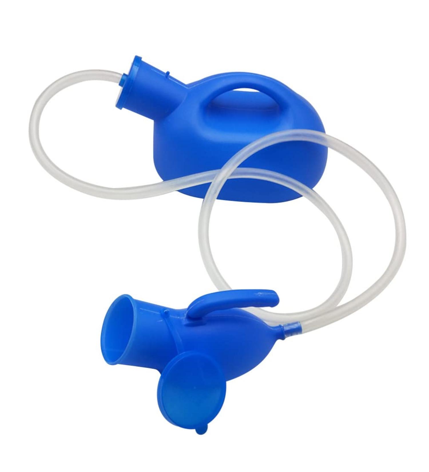 Milisten 2000ML Portable Hospital Urine Bottle for Men, Emergency Potty Pee Bottle for Travel - Blue - Buy Online on GoSupps.com