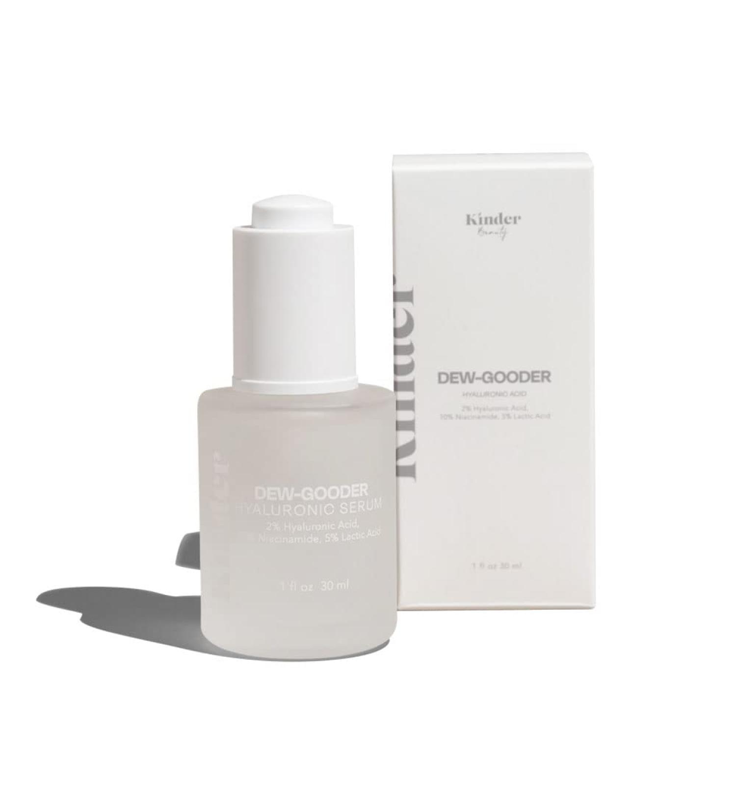 Kinder Beauty Dew-Gooder Hyaluronic Serum | Anti-Aging Hydrating Face Serum with Pure Hyaluronic Acid & Niacinamide | Vegan & Cruelty-Free | Moisturizes & Reduces Fine Lines | 1 fl. oz. (30 ml - Buy Online on GoSupps.com